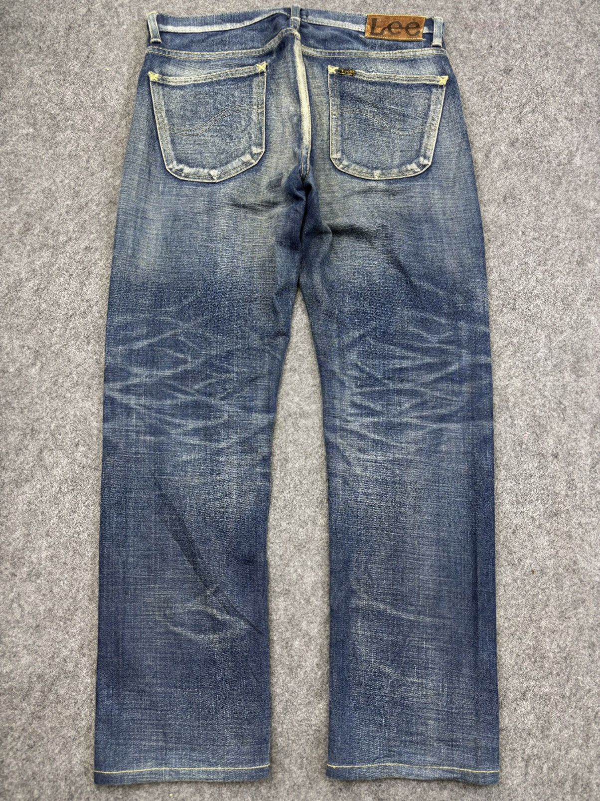Lee Lee 101 Crazy Fades Yellow Selvedge Denim F788 Size US 35 - 15 Thumbnail
