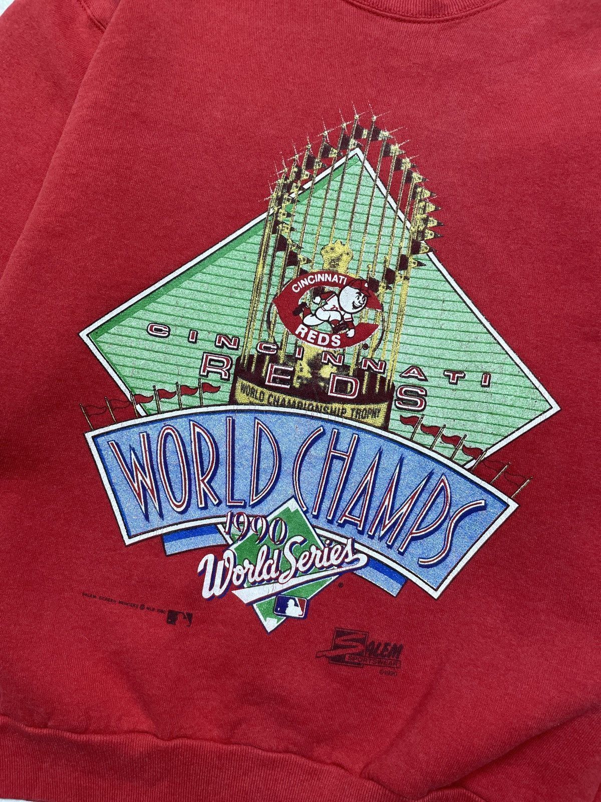 MLB Vintage 1990 Cincinnati reds world champion sweatshirt Size US S / EU 44-46 / 1 - 4 Thumbnail
