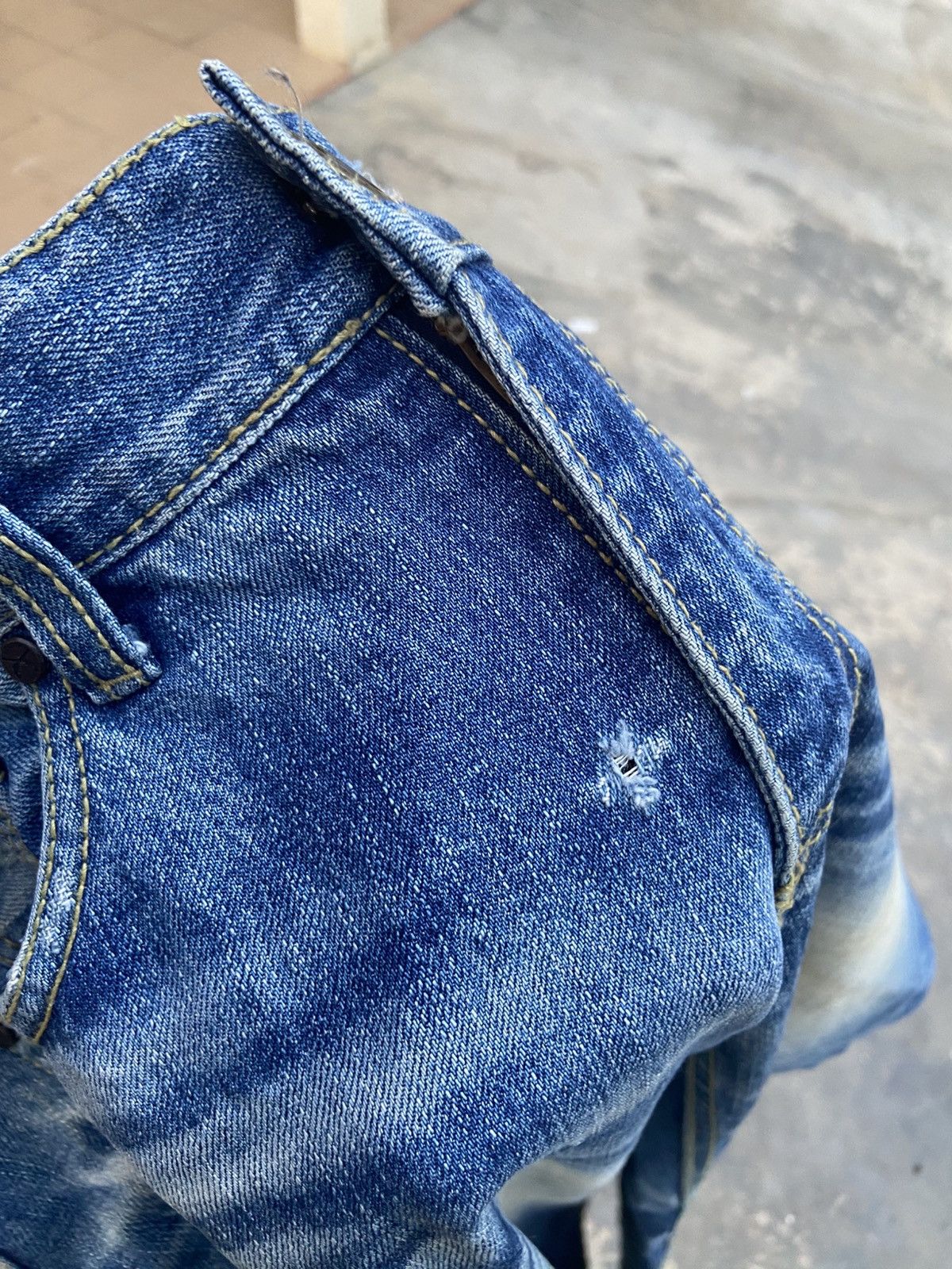 Japanese Brand Vintage Lolita Faded Denim Pant Size US 31 - 5 Thumbnail