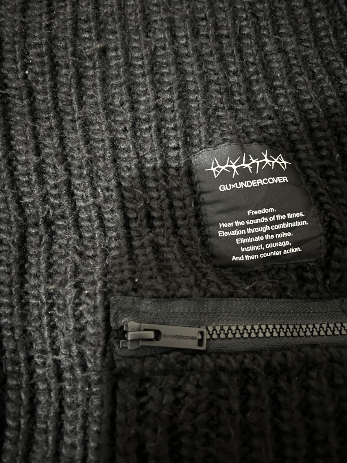 GU × Undercover UNDERCOVER X GU Cardigan black Size US L / EU 52-54 / 3 - 3 Thumbnail
