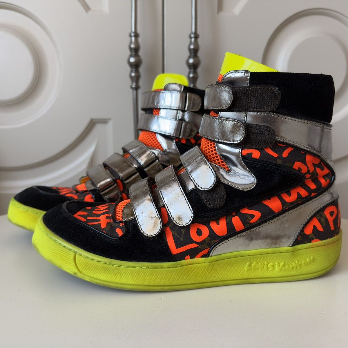 Louis Vuitton × Stephen Sprouse Louis Vuitton x Stephen Sprouse Graffiti High-Top Sneakers Size US 9.5 / EU 42-43 - 8 Thumbnail