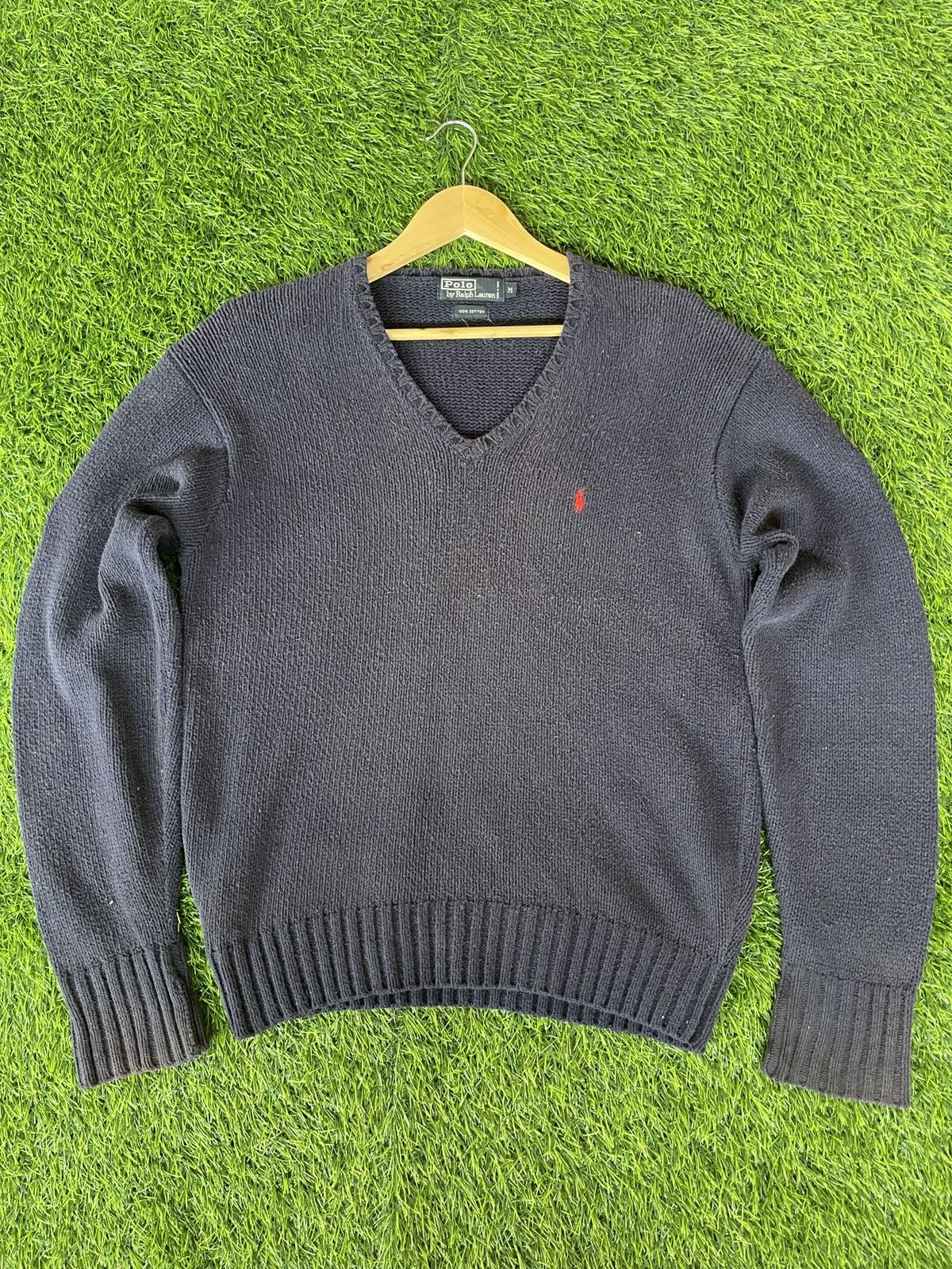 Polo Ralph Lauren Last Drop🔥Rare🔥Vintage Polo Ralph Laurent Sweat Knit Shirt Size US L / EU 52-54 / 3 - 3 Thumbnail