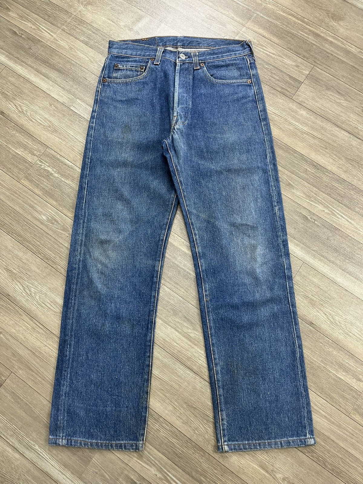 Levi's Vintage Clothing 🇺🇸1970s Vintage Levis 501 USA 30x36 Blue Straight Leg Jeans Size US 30 / EU 46 - 1 Thumbnail