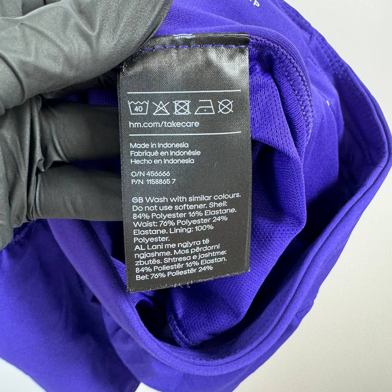 H&M H&M Move Womens Purple Running Shorts Athletic Gym Size XS Size 38" / US 16 / IT 52 - 3 Thumbnail
