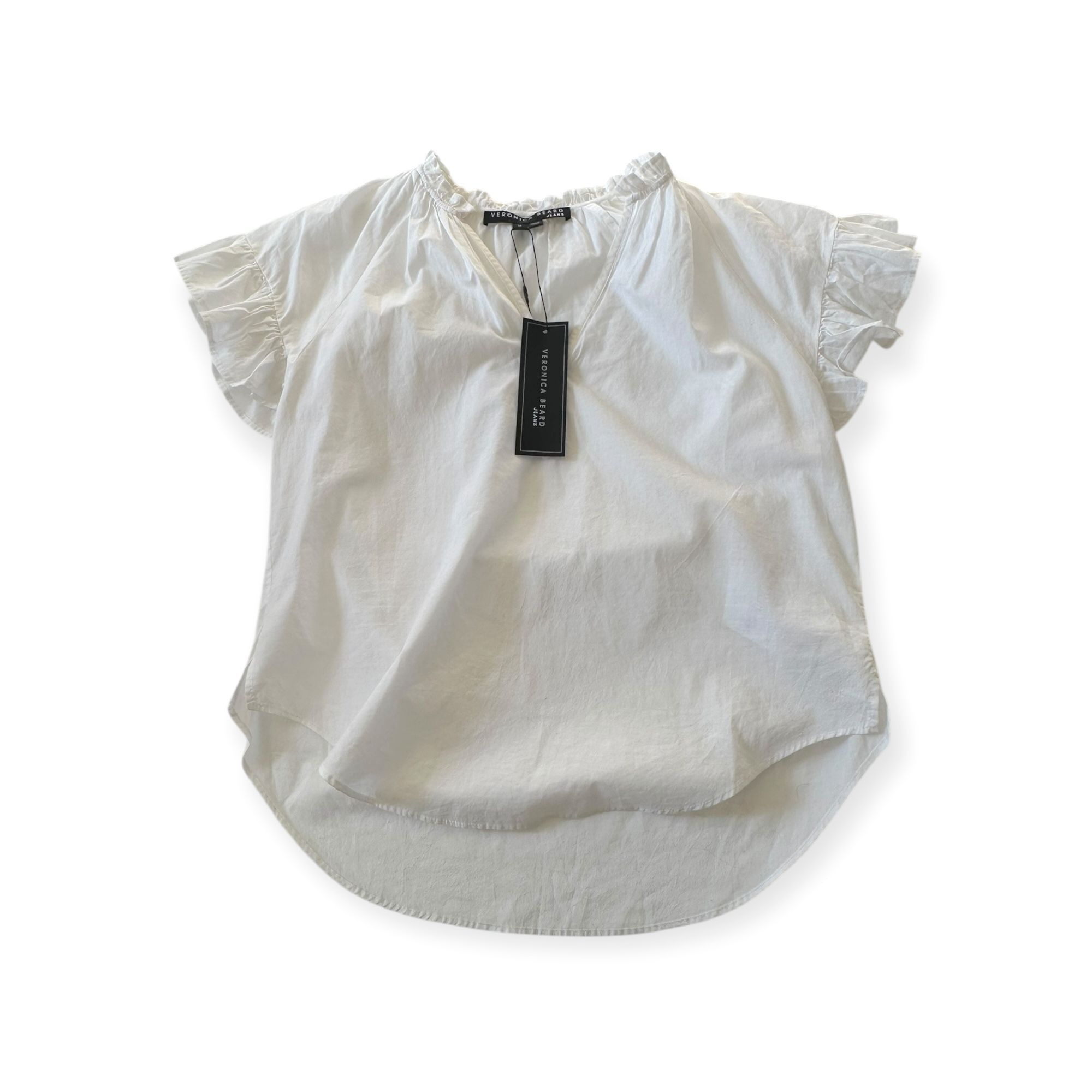 Veronica Beard Veronica Beard White Milly Shirt, Size M, New with tag Size M / US 6-8 / IT 42-44 - 5 Thumbnail