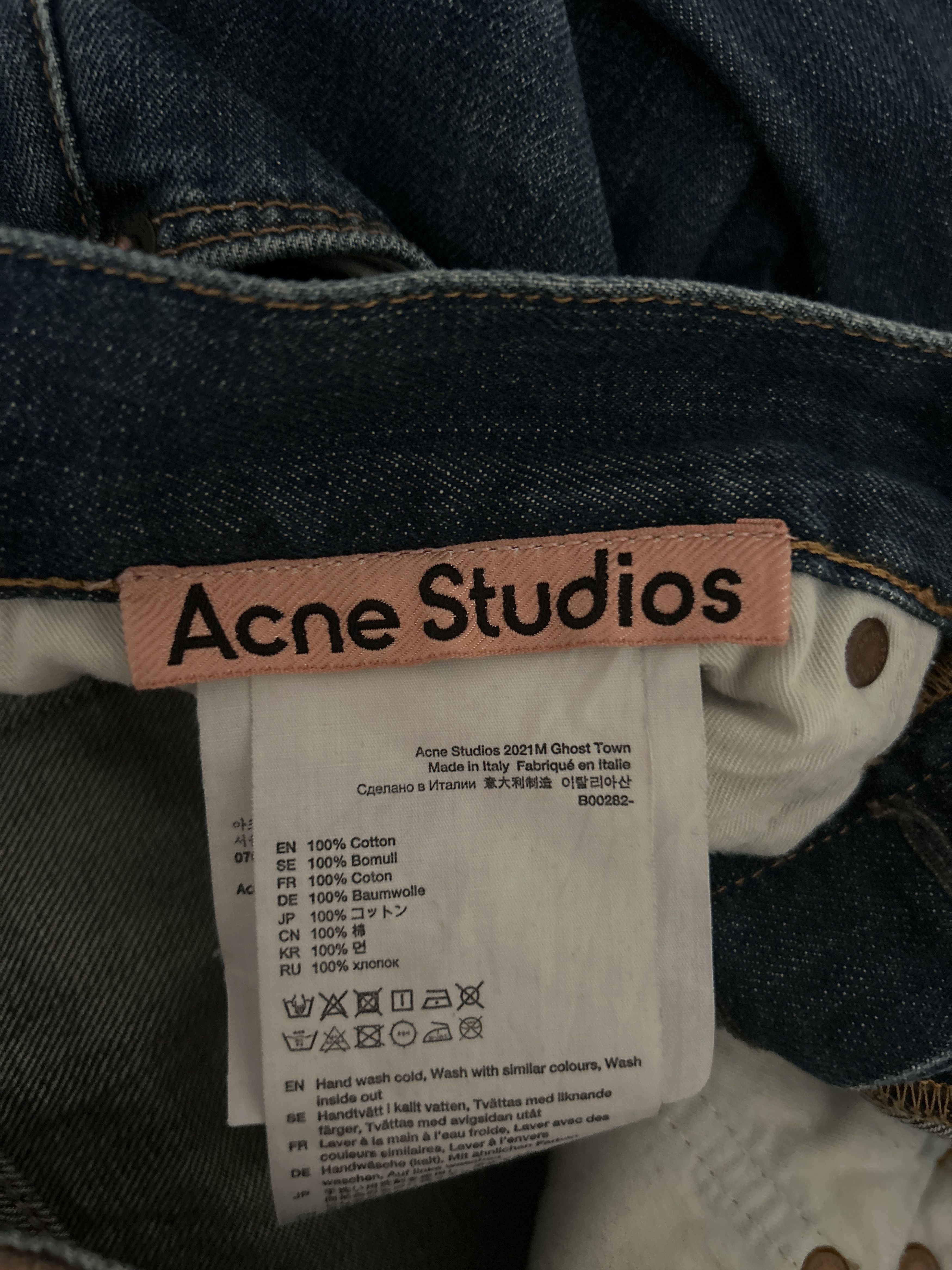 Acne Studios Acne Studios 2021M Blue Ghost Town Jeans Size US 28 / EU 44 - 4 Thumbnail