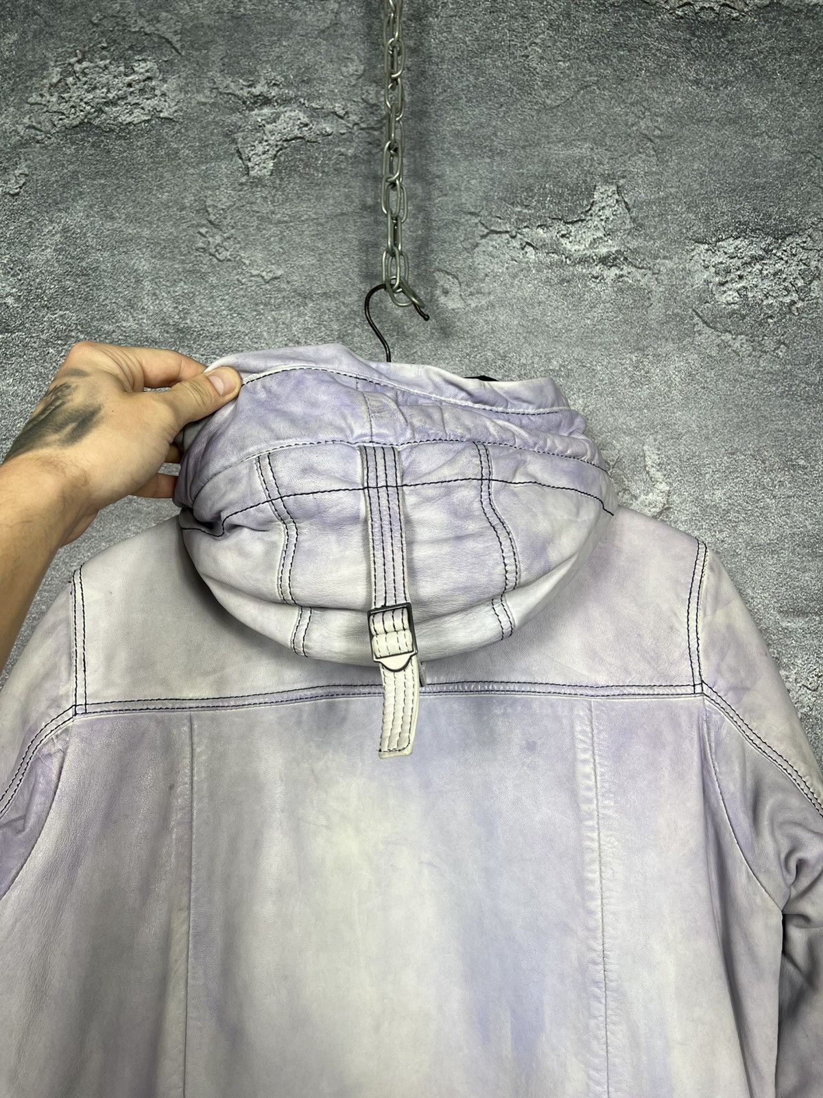 Napapijri Rare Napapijri 100% Leather Down Jacket Parka Size S Size S / US 4 / IT 40 - 22 Thumbnail