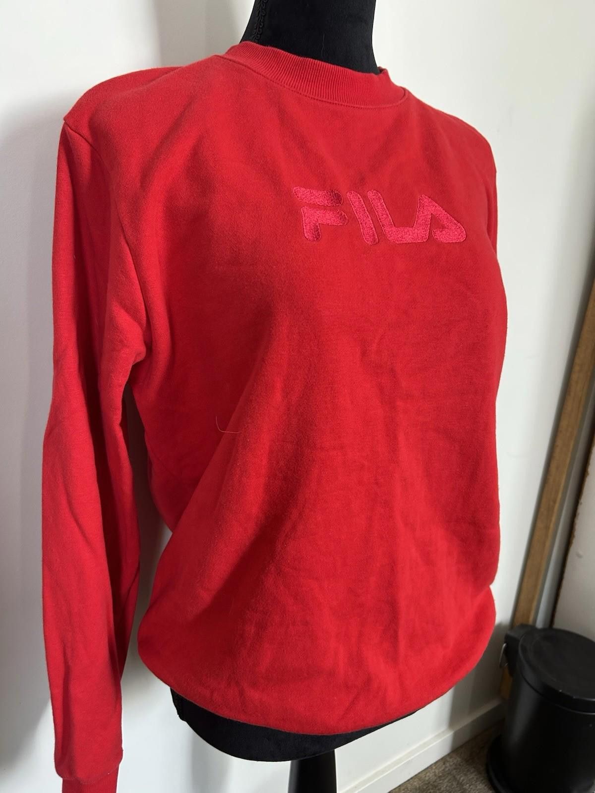 Fila Fila Crewneck Jumper Sweater Red Cotton - Size 12 (008) Size US M / EU 48-50 / 2 - 5 Thumbnail