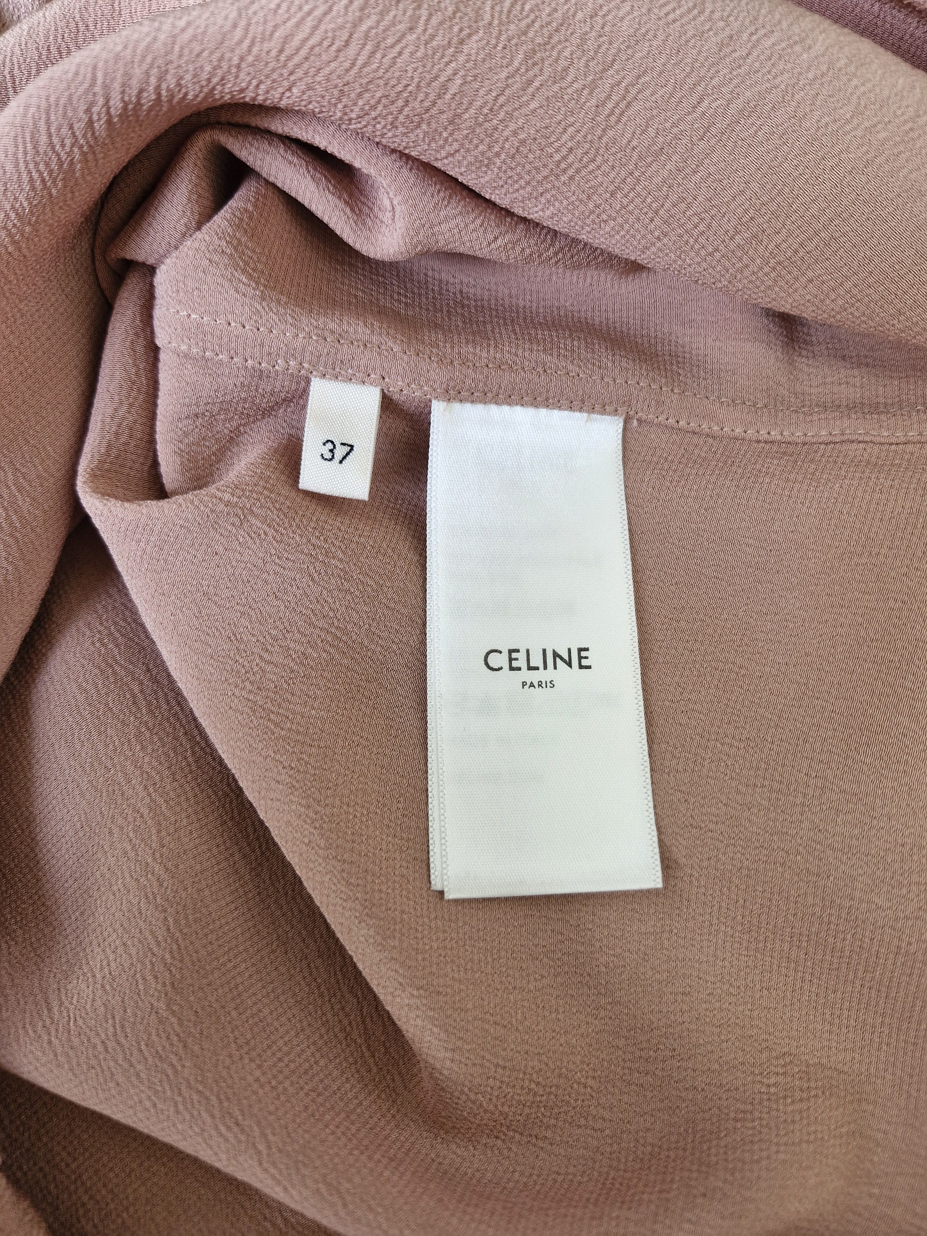 Celine SS23 Satin Silk Shirt Size US S / EU 44-46 / 1 - 6 Thumbnail