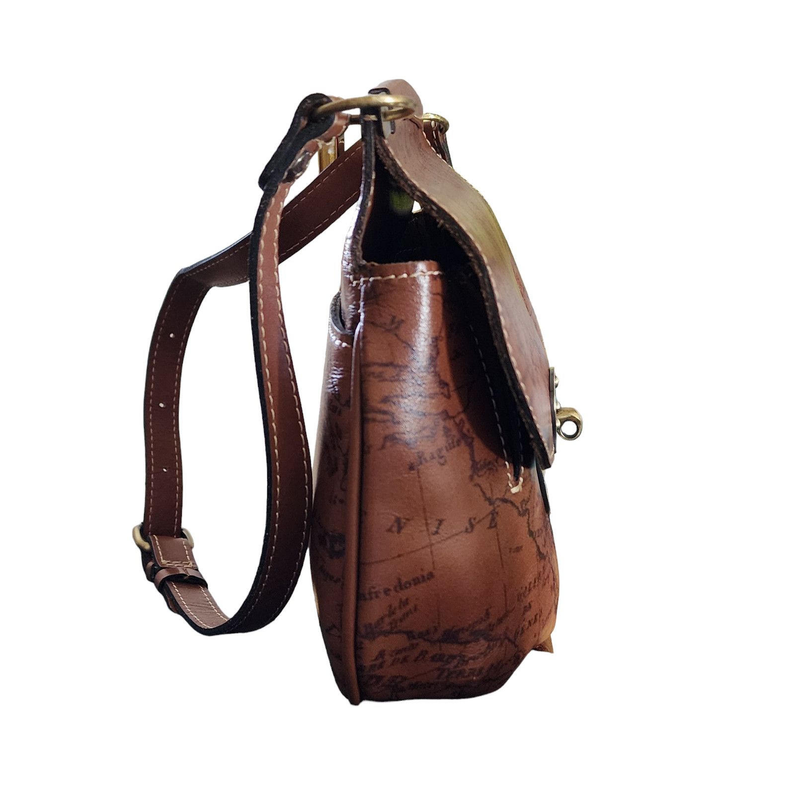 Patricia Nash Patricia Nash Rocca saddle leather Crossbody Purse Sig. Map Size ONE SIZE - 9 Thumbnail