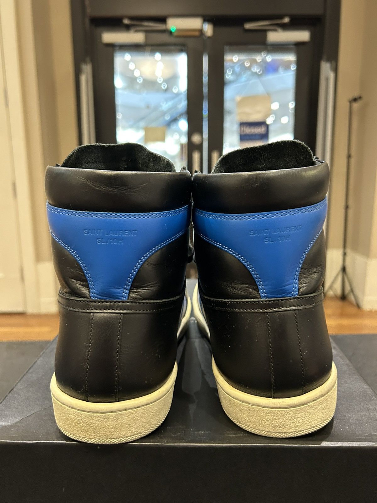 Yves Saint Laurent Saint Laurent Court Classic SL-10H High - Blue Size US 10.5 / EU 43-44 - 3 Thumbnail