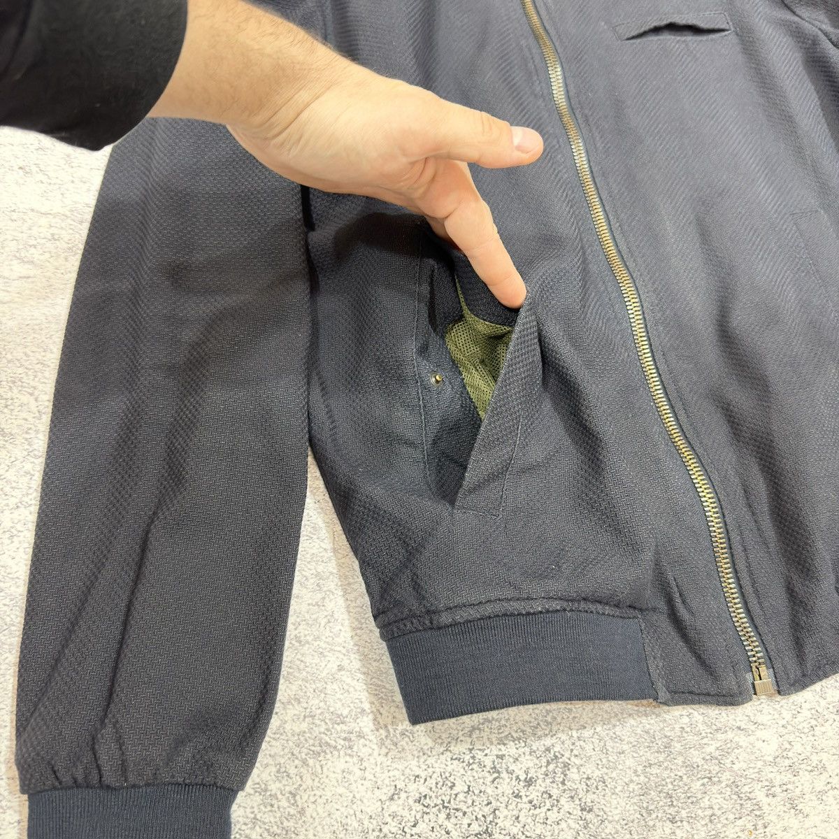 Designer × Officina36 Officina 36 Mens Cotton Bomber Jacket M-L size Size US L / EU 52-54 / 3 - 4 Thumbnail