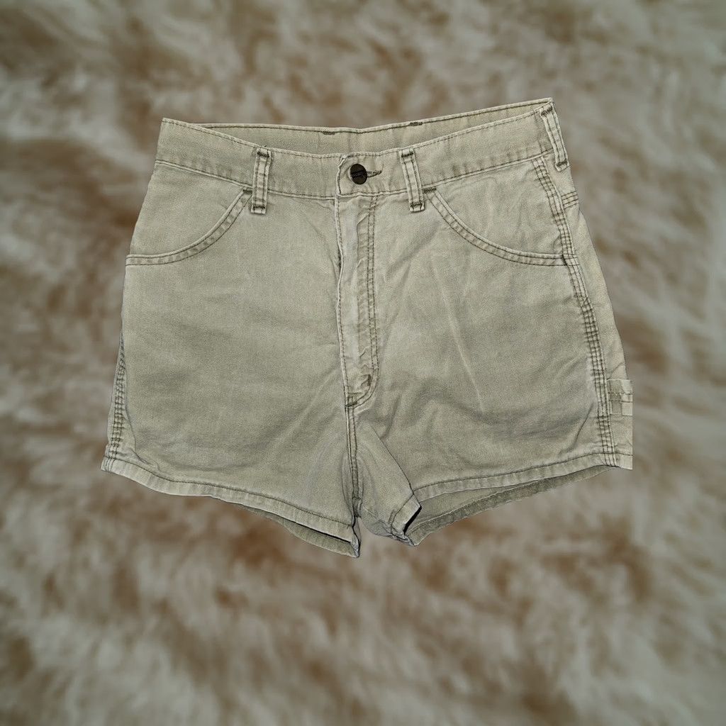 Wrangler VINTAGE Wrangler Carpenter Shorts Womens Juniors 11 Olive High Rise Made USA Size 32" / US 10 / IT 46 - 1 Thumbnail