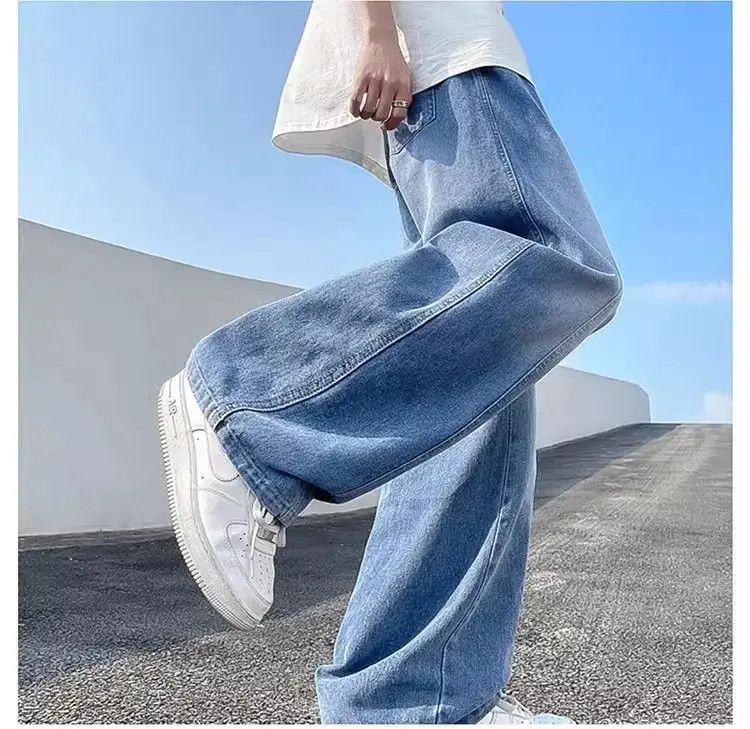 Japanese Brand Straight and loose tapered washed jeans Size US 32 / EU 48 - 4 Thumbnail