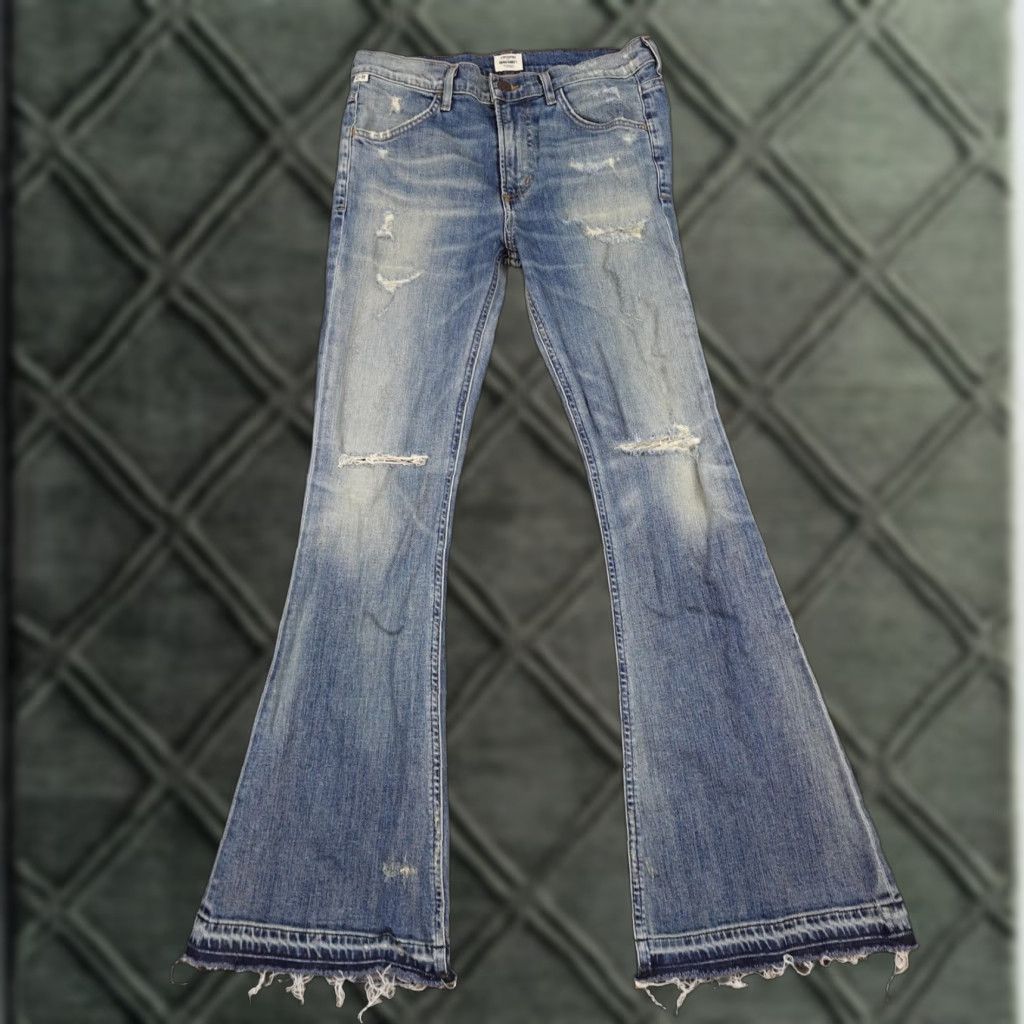 Citizens Of Humanity VINTAGE Citizens of Humanity Jeans Womens 27 Blue Distressed Flare USA 1547-357 Size 27" / US 4 / IT 40 - 1 Thumbnail