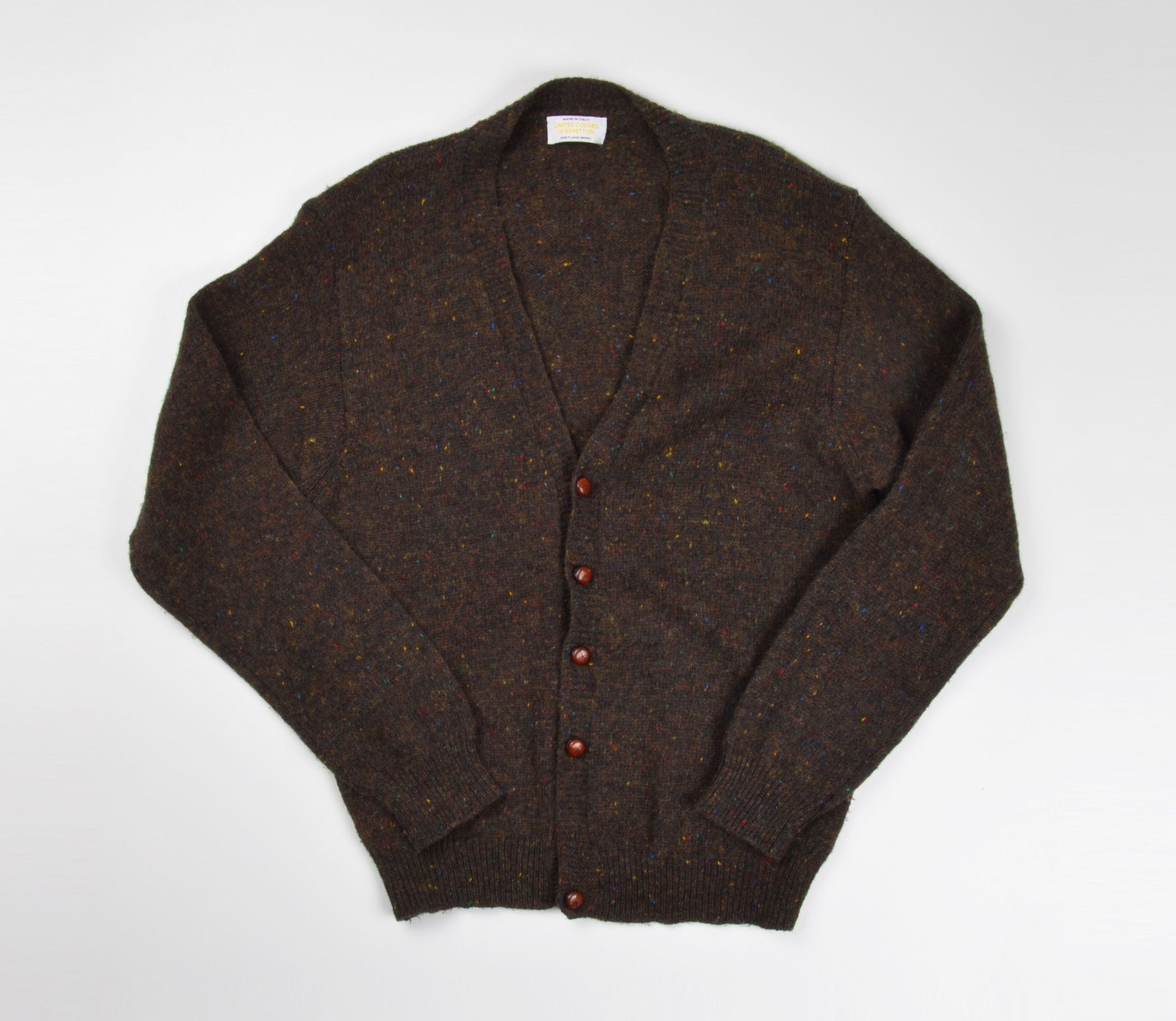 United Colors Of Benetton United Colors Of Benetton 80's Kurt Cobain Style Cardigan Size US M / EU 48-50 / 2 - 1 Thumbnail