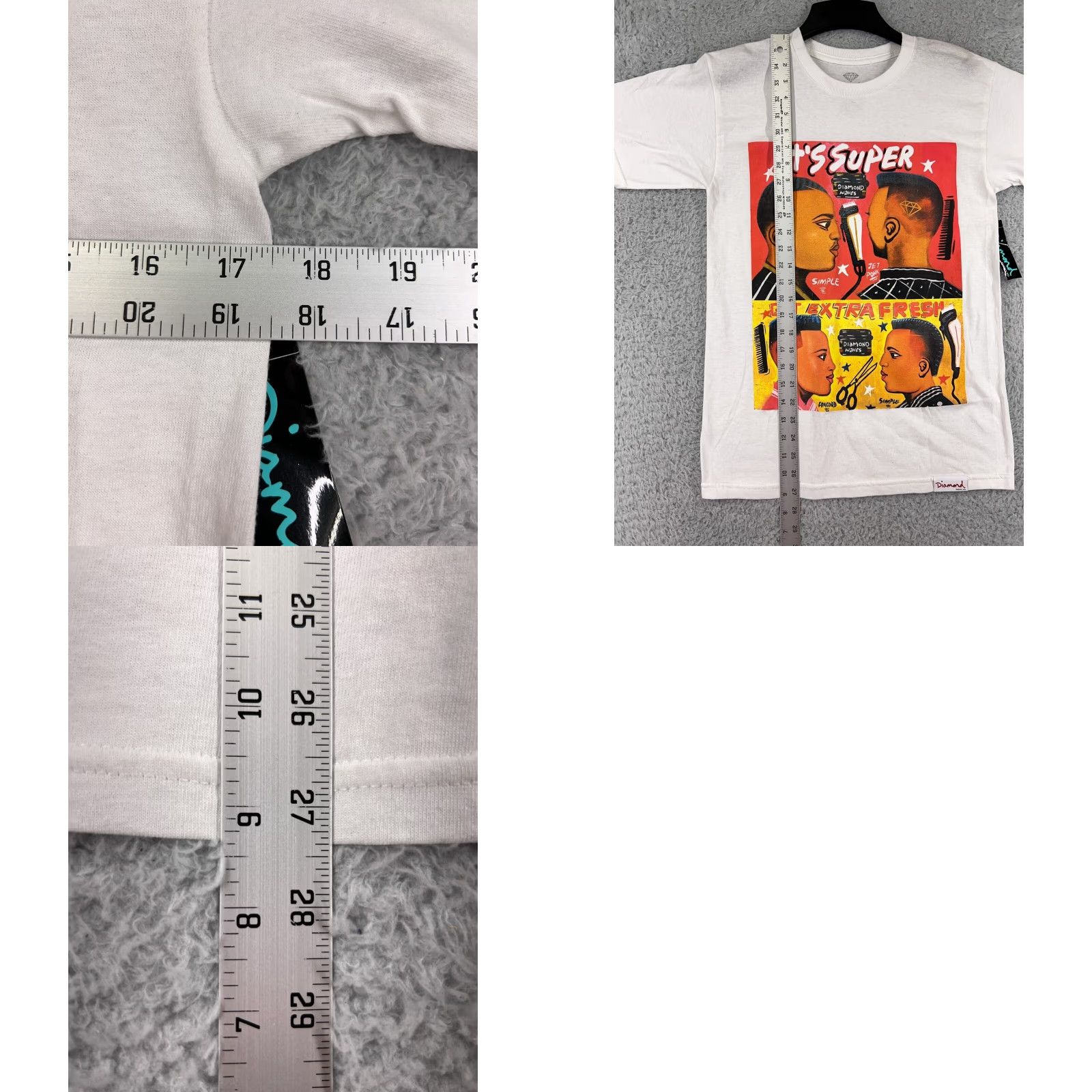 Diamond Supply Co. Diamond Supply Co Shirt Mens Small White Its Super Extra Fresh Barber Shop Size US S / EU 44-46 / 1 - 9 Thumbnail
