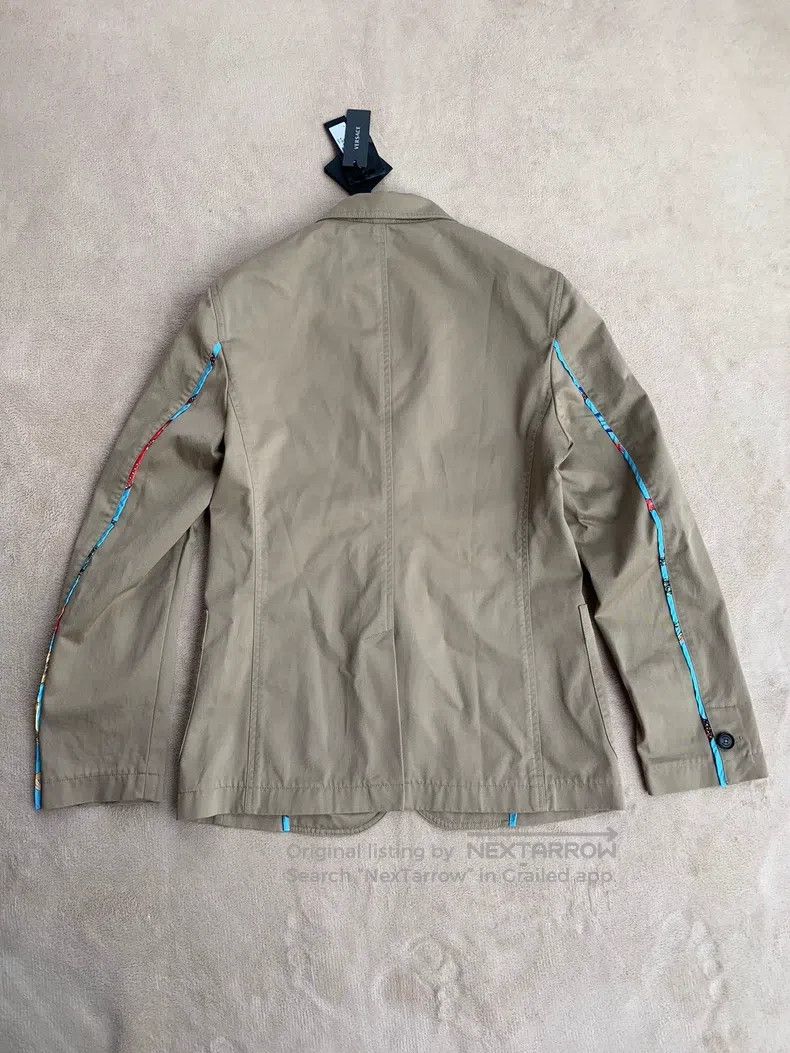 Versace Versace Khaki single blazer Size US XL / EU 56 / 4 - 2 Thumbnail