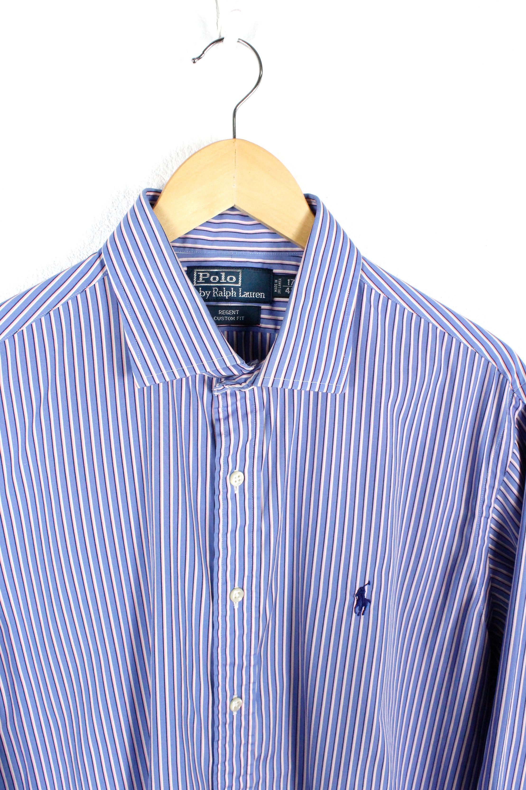 Polo Ralph Lauren × Ralph Lauren Polo Ralph Lauren Pony Logo Regent Custom Fit Shirt 17/43 Size US XL / EU 56 / 4 - 2 Thumbnail
