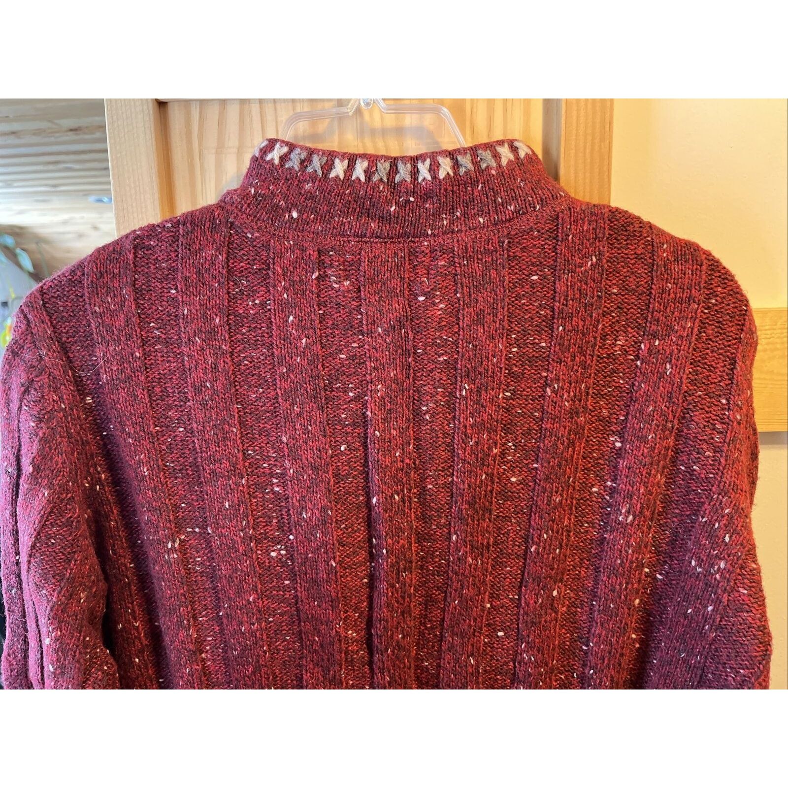 Woolrich Woolen Mills Woolrich VTG Women’s M Ruby Heather Wool Ramie Blend Sweater Size M / US 6-8 / IT 42-44 - 7 Thumbnail