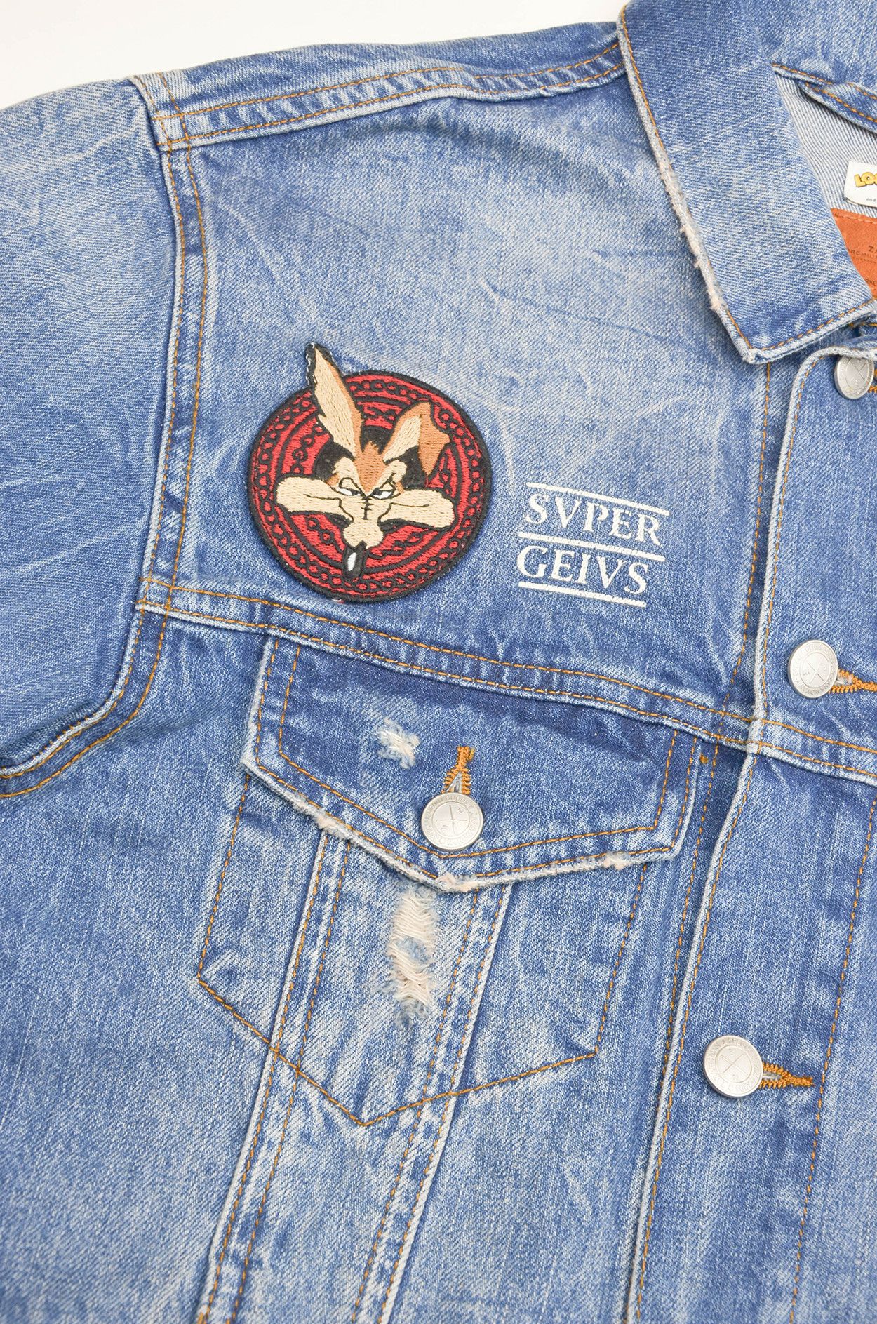 Cartoon Network ZARA Woman Looney Tunes Denim Jacket – Size S Size S / US 4 / IT 40 - 8 Thumbnail