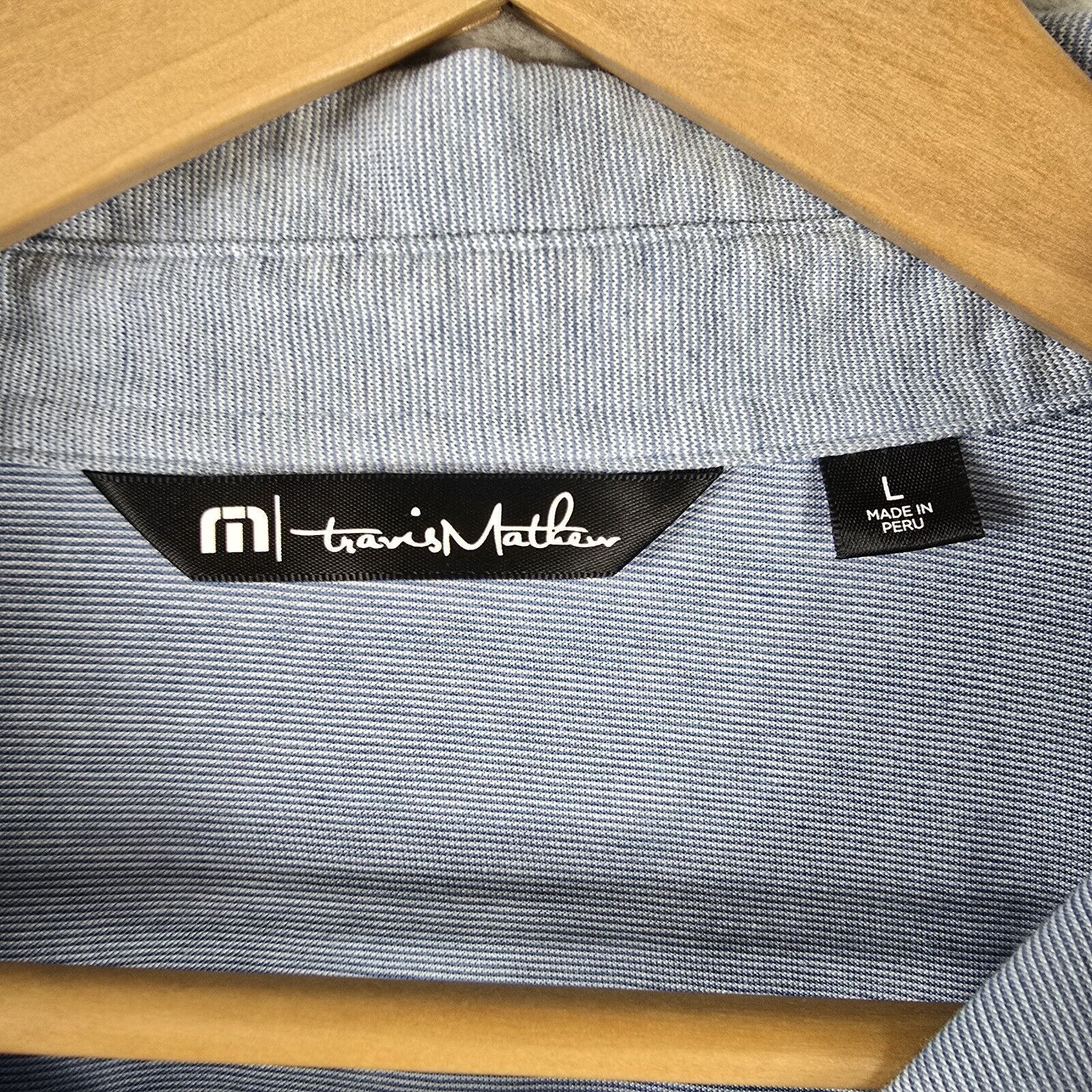 TravisMathew Travis Mathew Zinna Polo Golf Shirt Mens Size L Blue Size US L / EU 52-54 / 3 - 5 Thumbnail