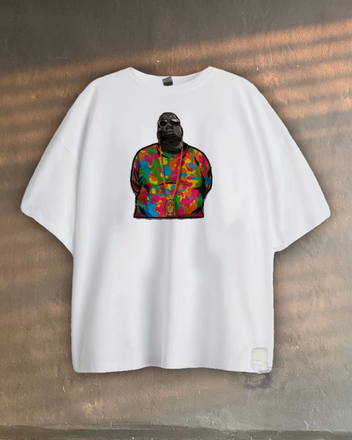 Rap Tees notorious BIG 4XL biggie smalls jesus piece oversized tee Size US XXL / EU 58 / 5 - 24 Thumbnail
