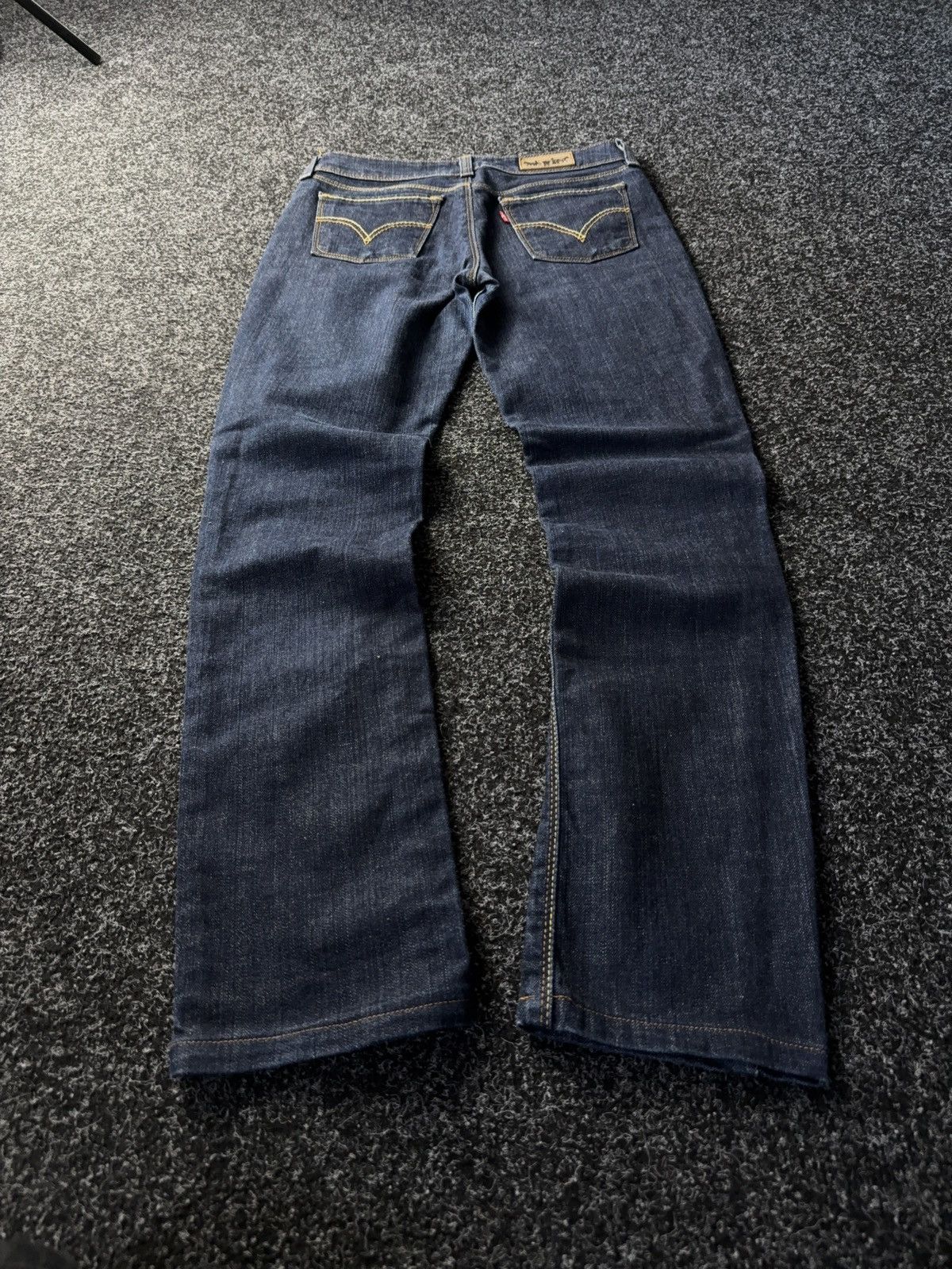 Levi's Y2K 00s Levi’s 417 Straight Fit Denim Jeans Dark Wash Size 30" / US 8 / IT 44 - 9 Thumbnail