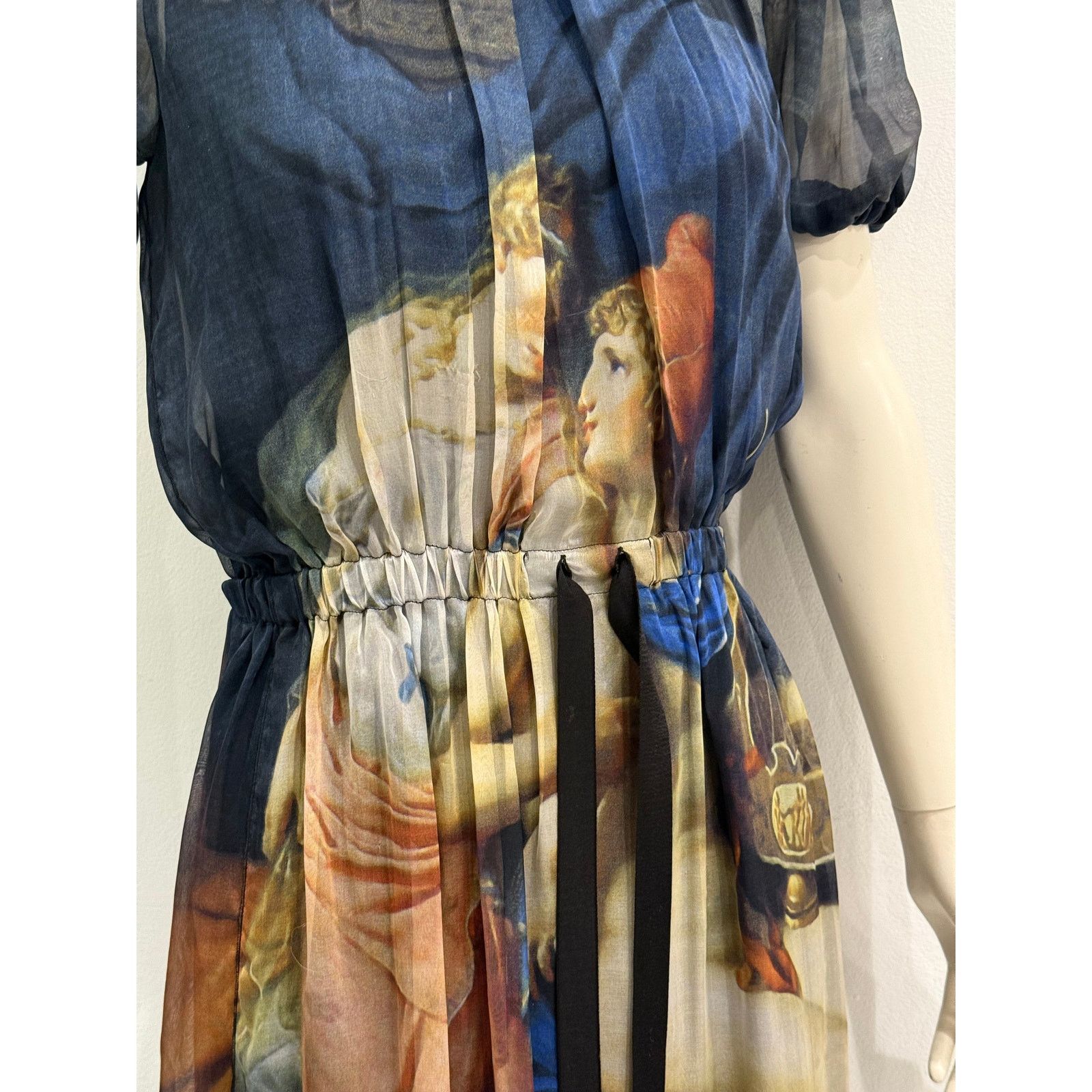 Dolce & Gabbana 2000s Dolce & Gabbana Paris and Helen love painting dress Size M / US 6-8 / IT 42-44 - 4 Thumbnail