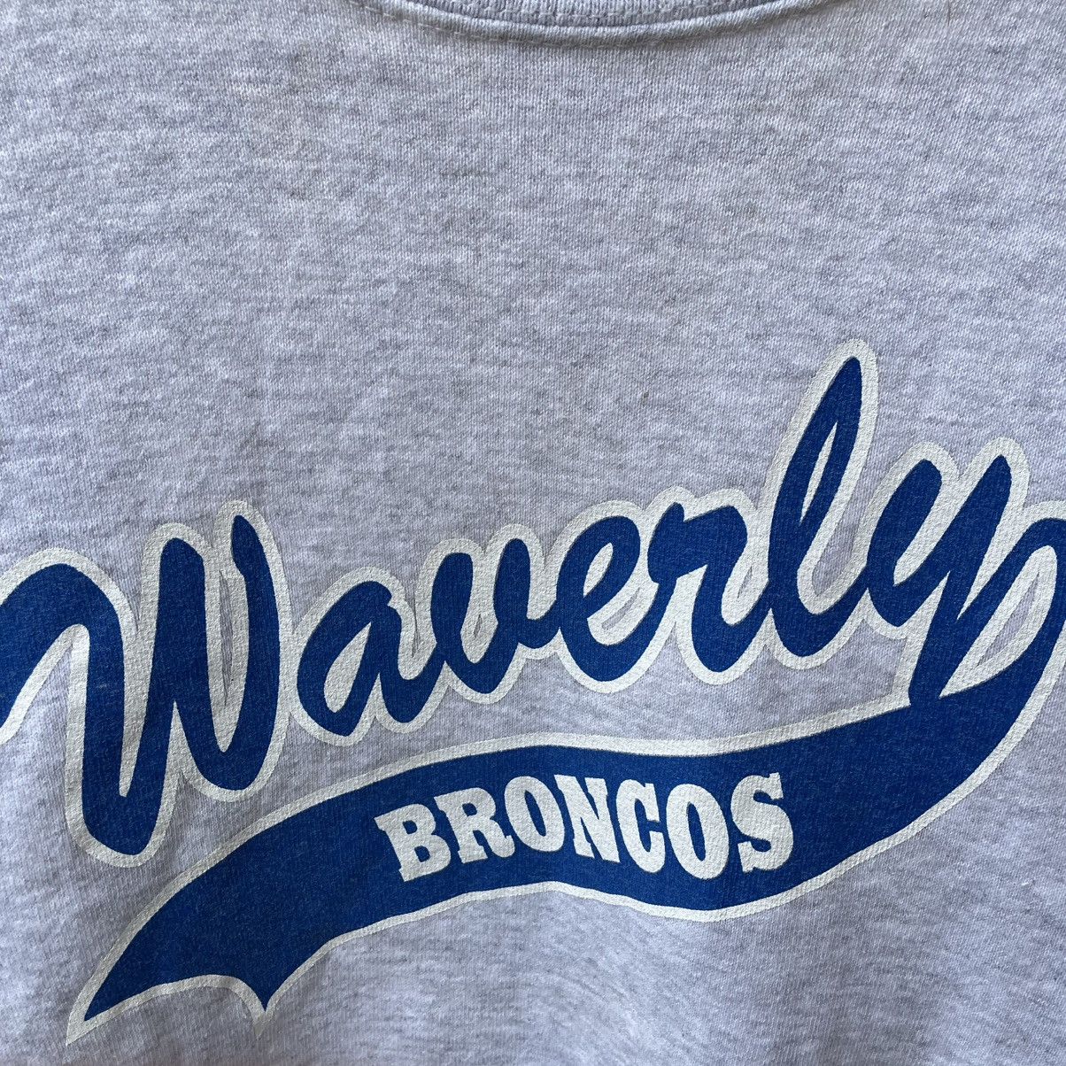 Tultex × Vintage 🔥Vintage 90s Waverly Broncos Big Spellout Sweatshirts Size US S / EU 44-46 / 1 - 5 Thumbnail