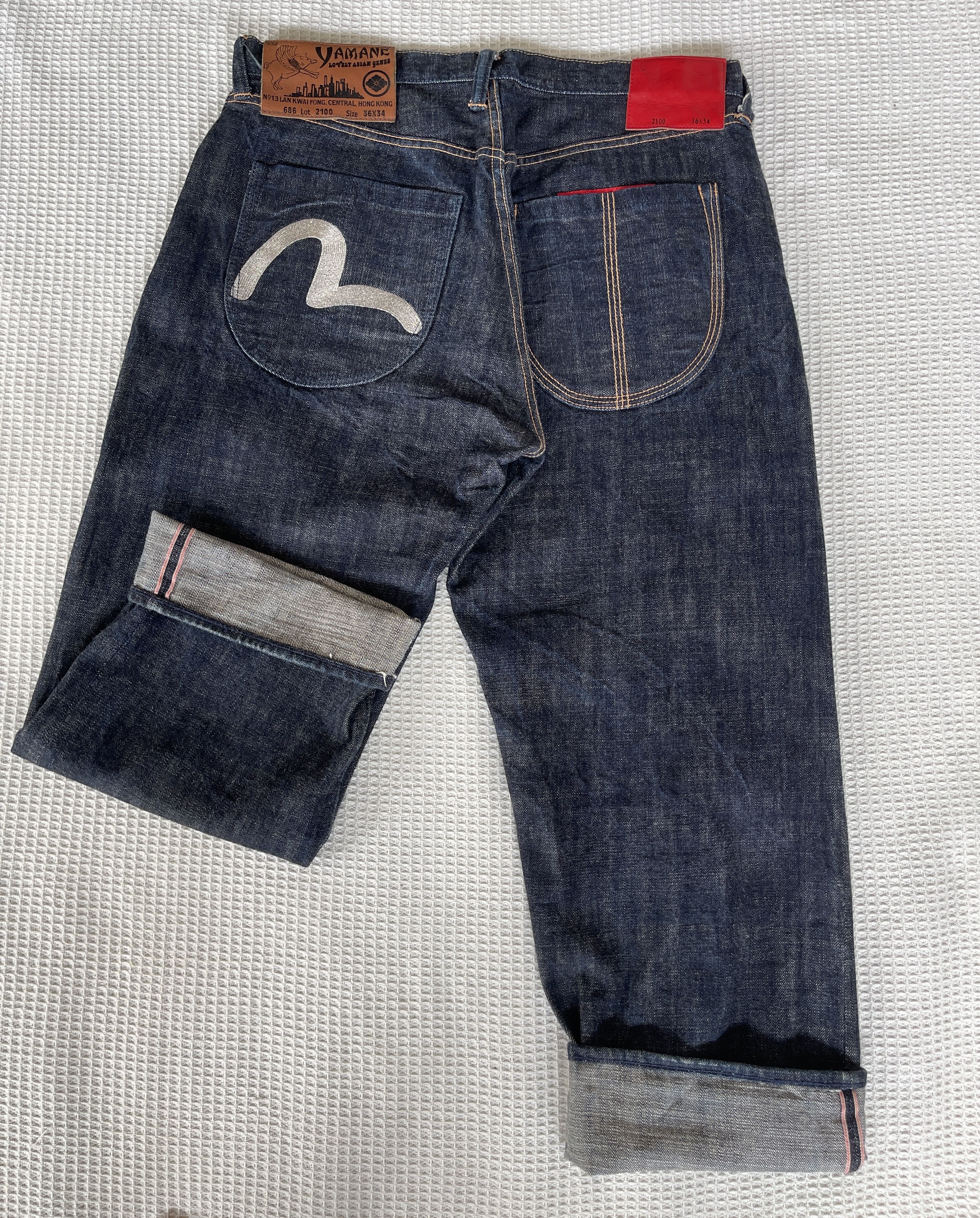 Evisu Designed Evisu Collaboration🔥Embroidered Selvedge Denim Size US 36 / EU 52 - 2 Thumbnail