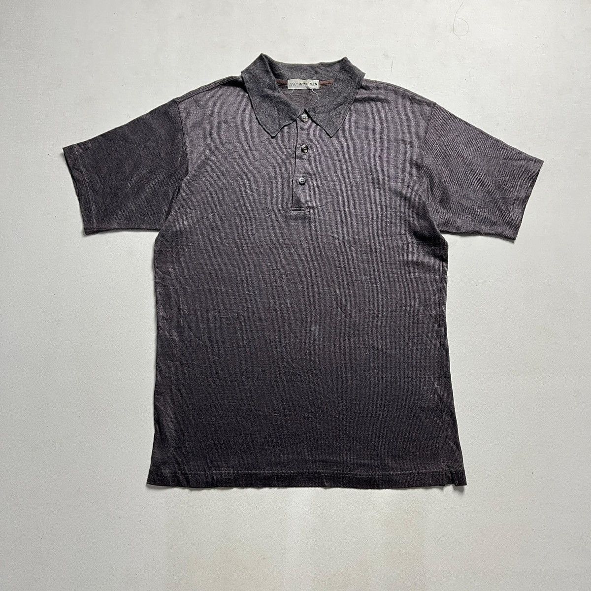 Issey Miyake Vintage Issey miyake men polo shirt Size US L / EU 52-54 / 3 - 2 Thumbnail
