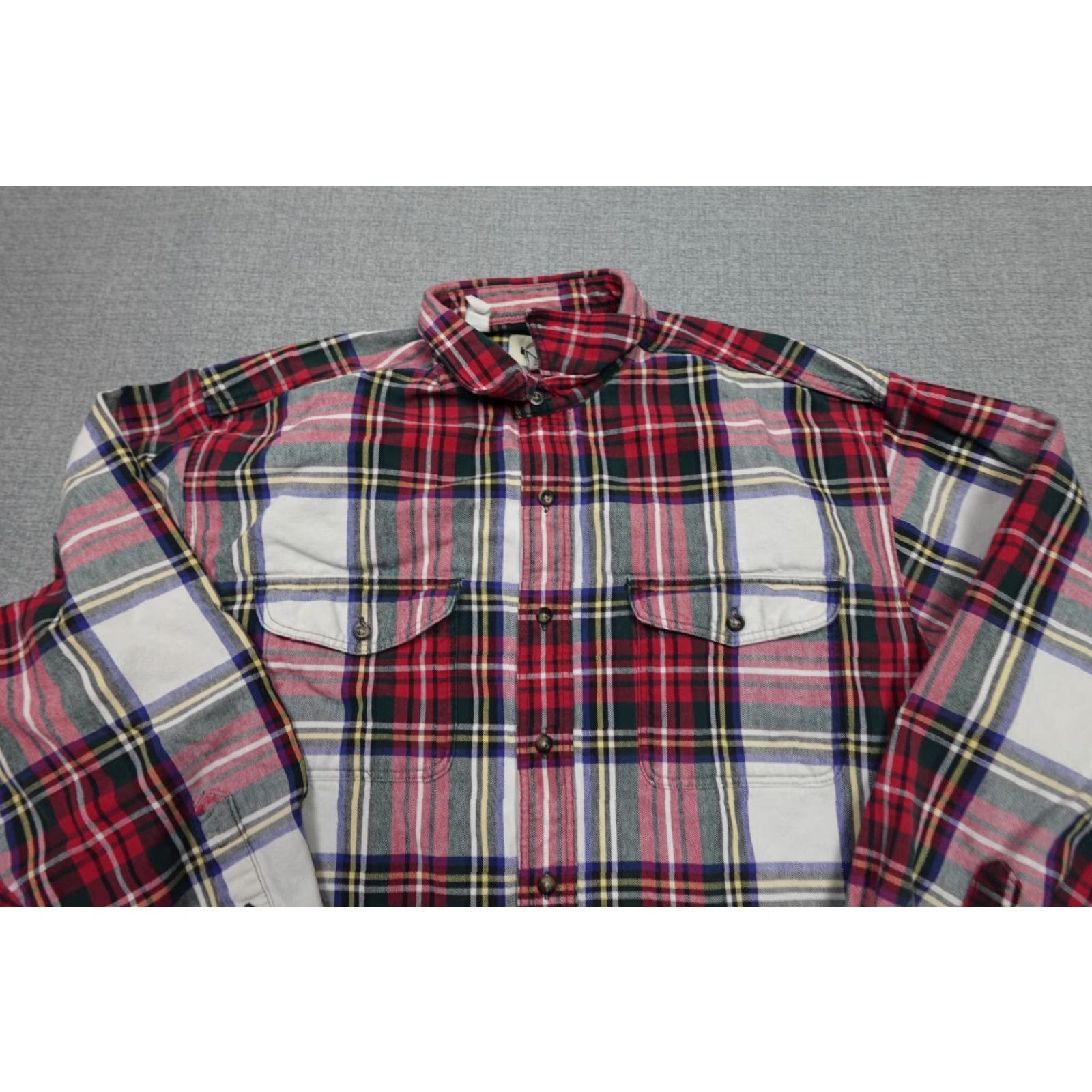 Eddie Bauer VINTAGE Eddie Bauer Flannel Shirt Mens XL Red Plaid Hiking Camp Retro Size US XL / EU 56 / 4 - 2 Thumbnail