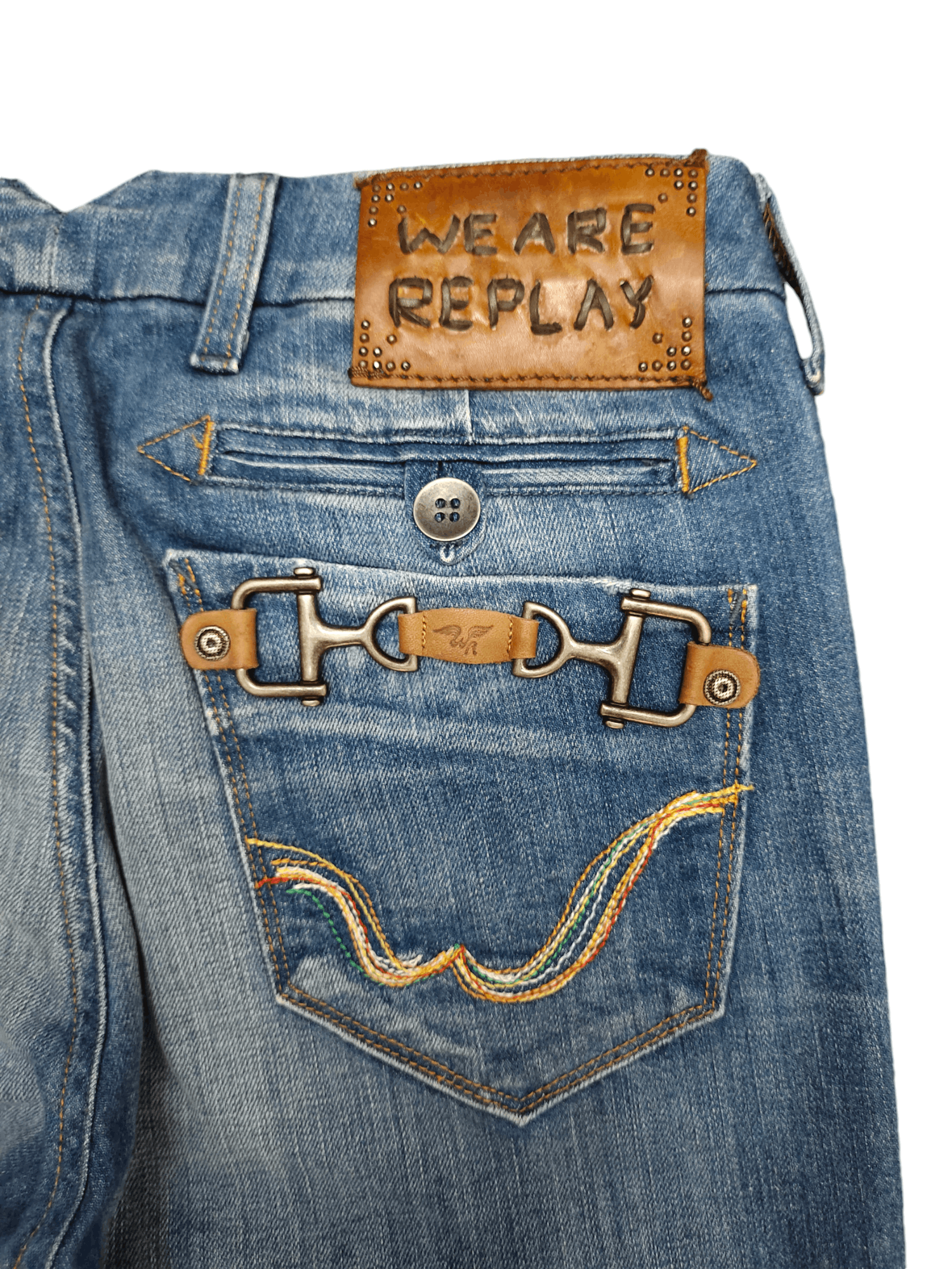 Replay Vintage Replay Guista Clawmark Metal Hook Pocket Jeans Size 28" / US 6 / IT 42 - 14 Thumbnail