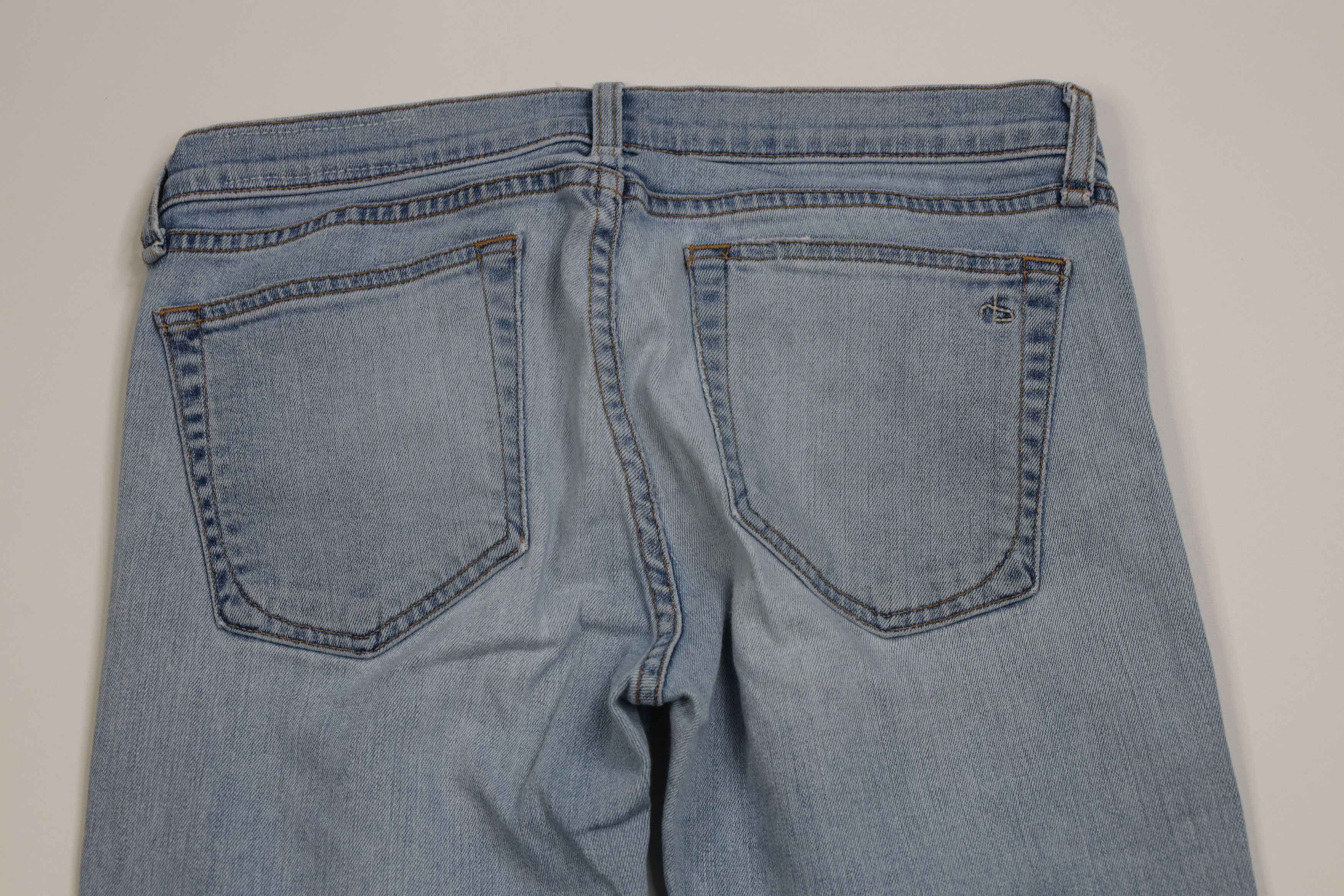 Rag & Bone rag & bone Low Rise Cropped Boyfriend Fit The Dre Jeans Blue Size 27" / US 4 / IT 40 - 10 Thumbnail