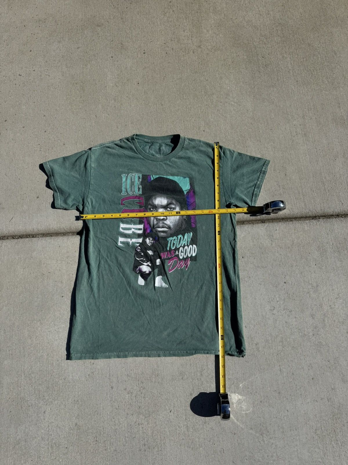 Vintage Ice Cube green vintage graphic tee Size US M / EU 48-50 / 2 - 2 Thumbnail