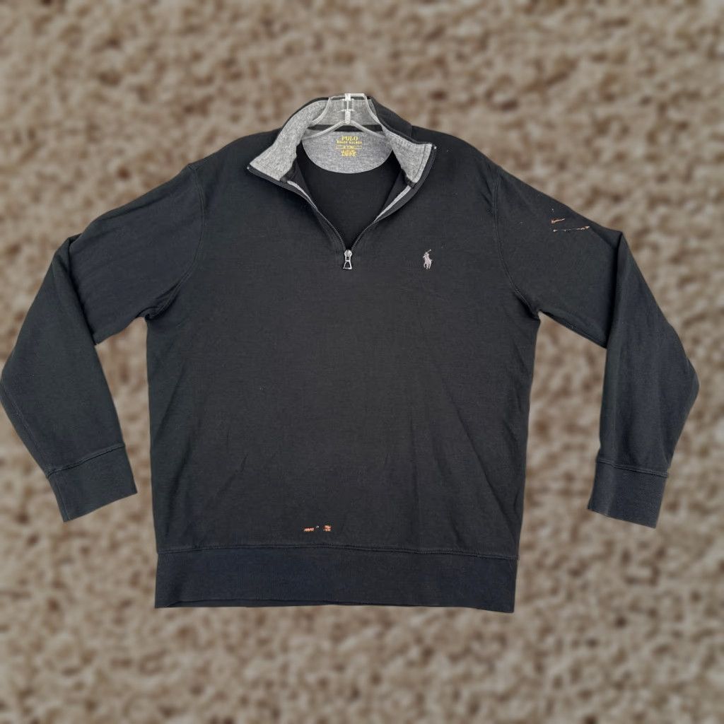 Ralph Lauren Ralph Lauren Sweater Adult Medium Black Knit 1/4 Zip Mock Neck Long Sleeve Polo Golf Sports American Mens Size US M / EU 48-50 / 2 - 1 Thumbnail