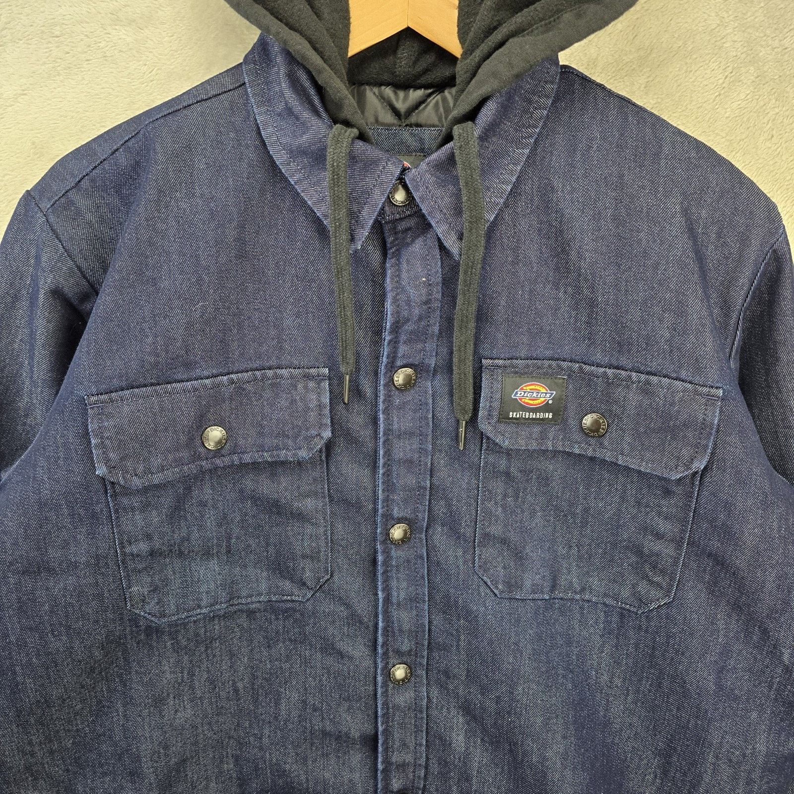 Dickies Dickies Skateboarding Denim Jacket Medium Hooded Y2K Size US M / EU 48-50 / 2 - 3 Thumbnail