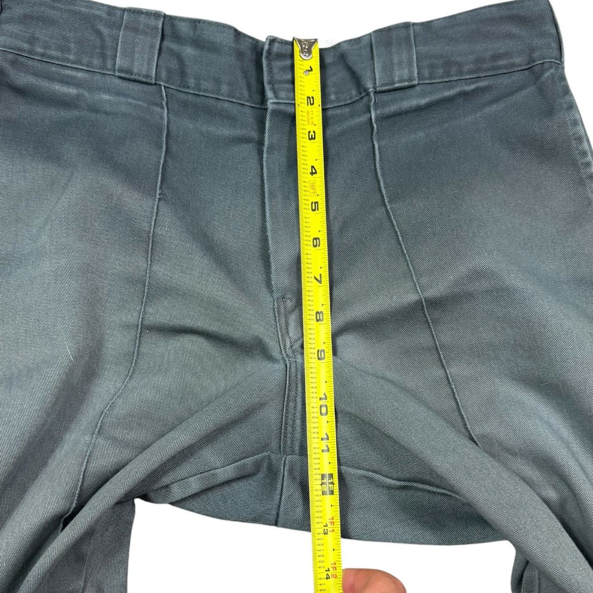 Dickies 2000s Dickies Faded Blue/Gray Pleated Straight Pants 31x26 Size US 31 - 7 Thumbnail