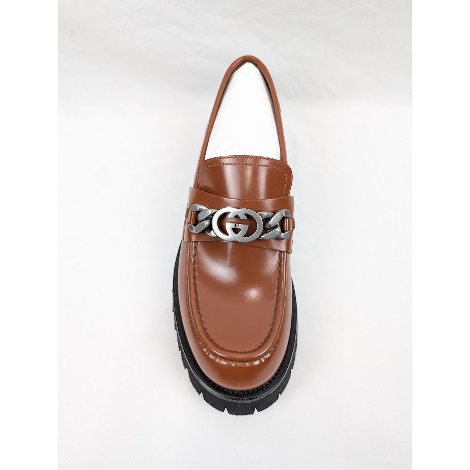 Gucci o1rshd1 Cordovan Lux Loafers in Rust Size US 12 / EU 45 - 7 Thumbnail