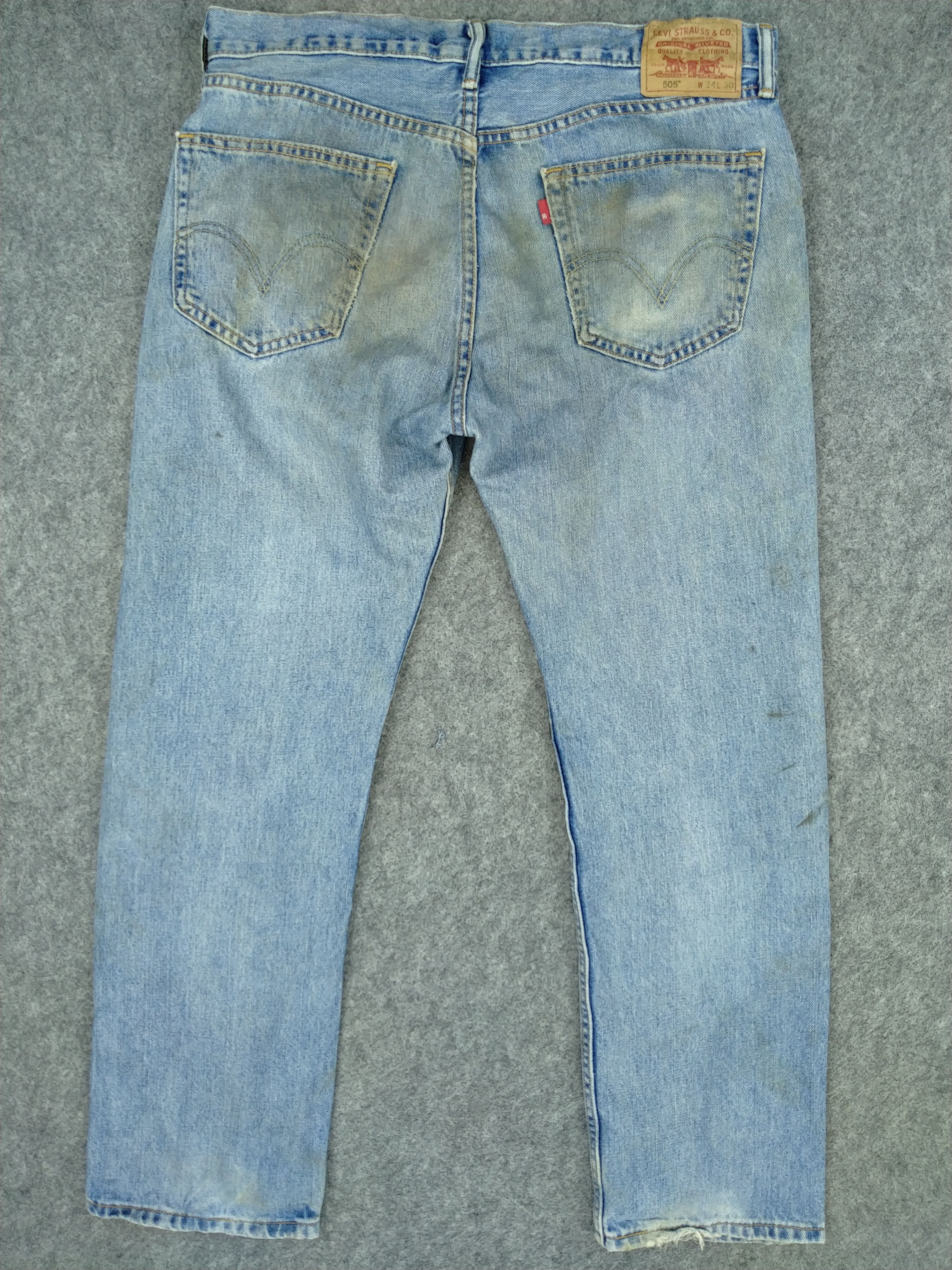 Levi's Dirty Blue Vintage Levi's 550 Straight Fit Denim 36x30 JN430 Size US 36 / EU 52 - 2 Thumbnail