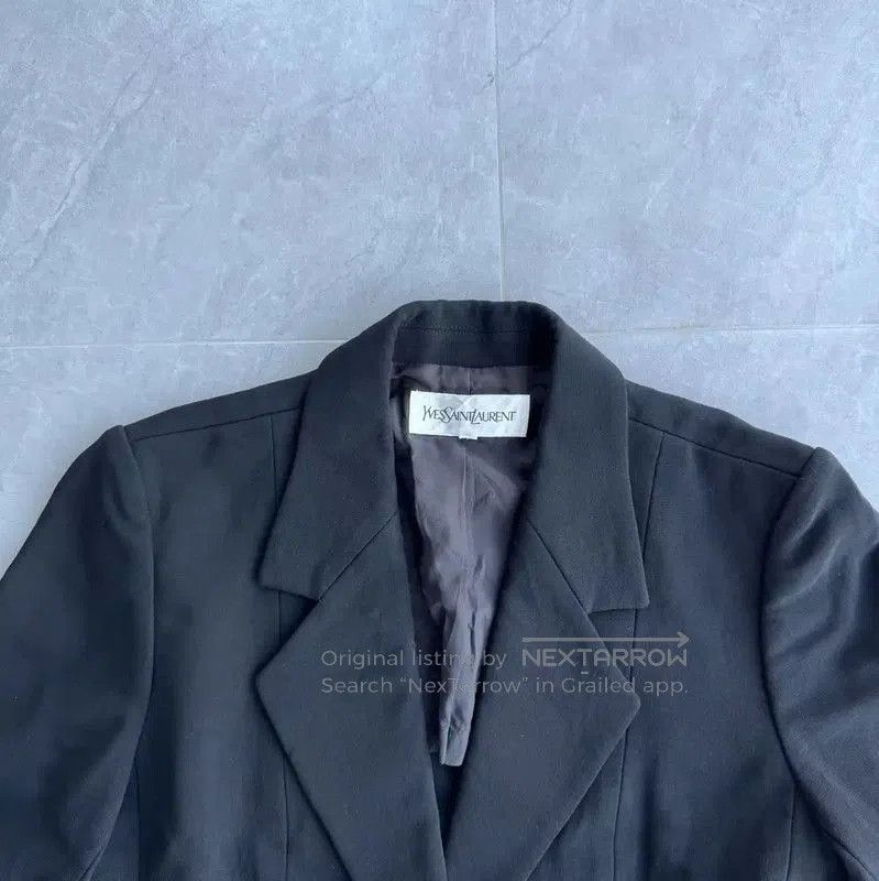 Yves Saint Laurent YSL Black Women's Jacket Size M . Size M / US 6-8 / IT 42-44 - 2 Thumbnail