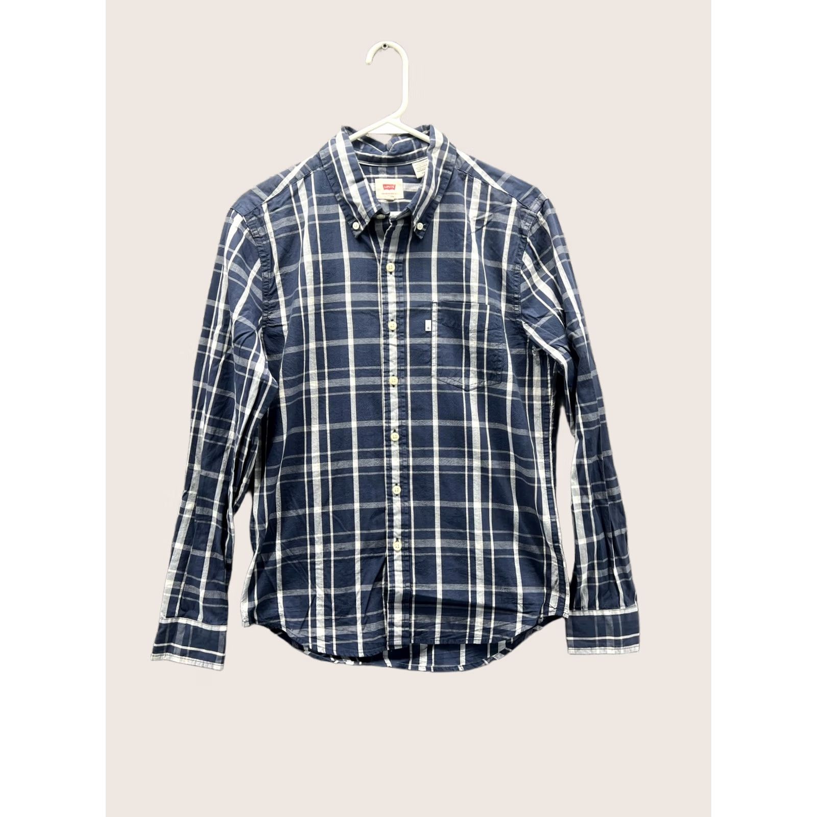 Levi's Levi's Shirt Mens Small Blue Plaid Long Sleeve Button Front Casual Woven Oxford Shirt Men S Blue Plaid Button-Up Shirt Mens Small Casual Fall Size US S / EU 44-46 / 1 - 1 Thumbnail