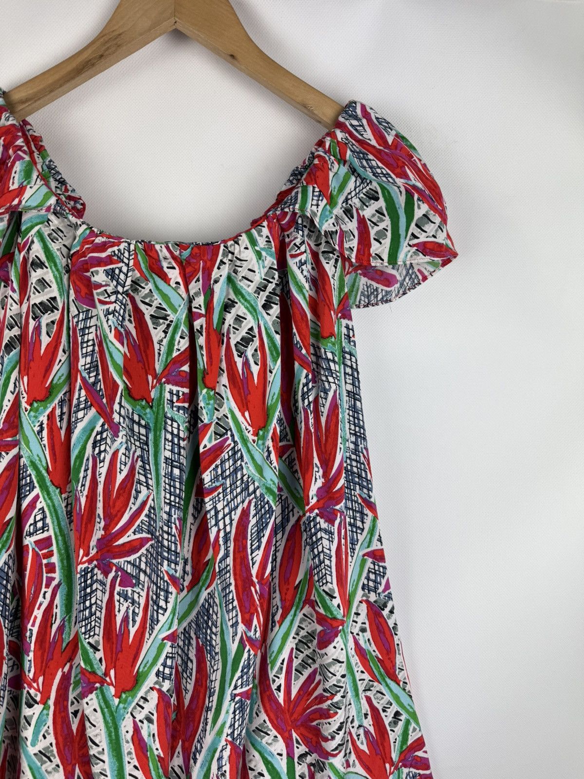 Kenzo Kenzo Ladies Floral Pattern Short Sleeve Silk Tunic Dress Size XS / US 0-2 / IT 36-38 - 18 Thumbnail