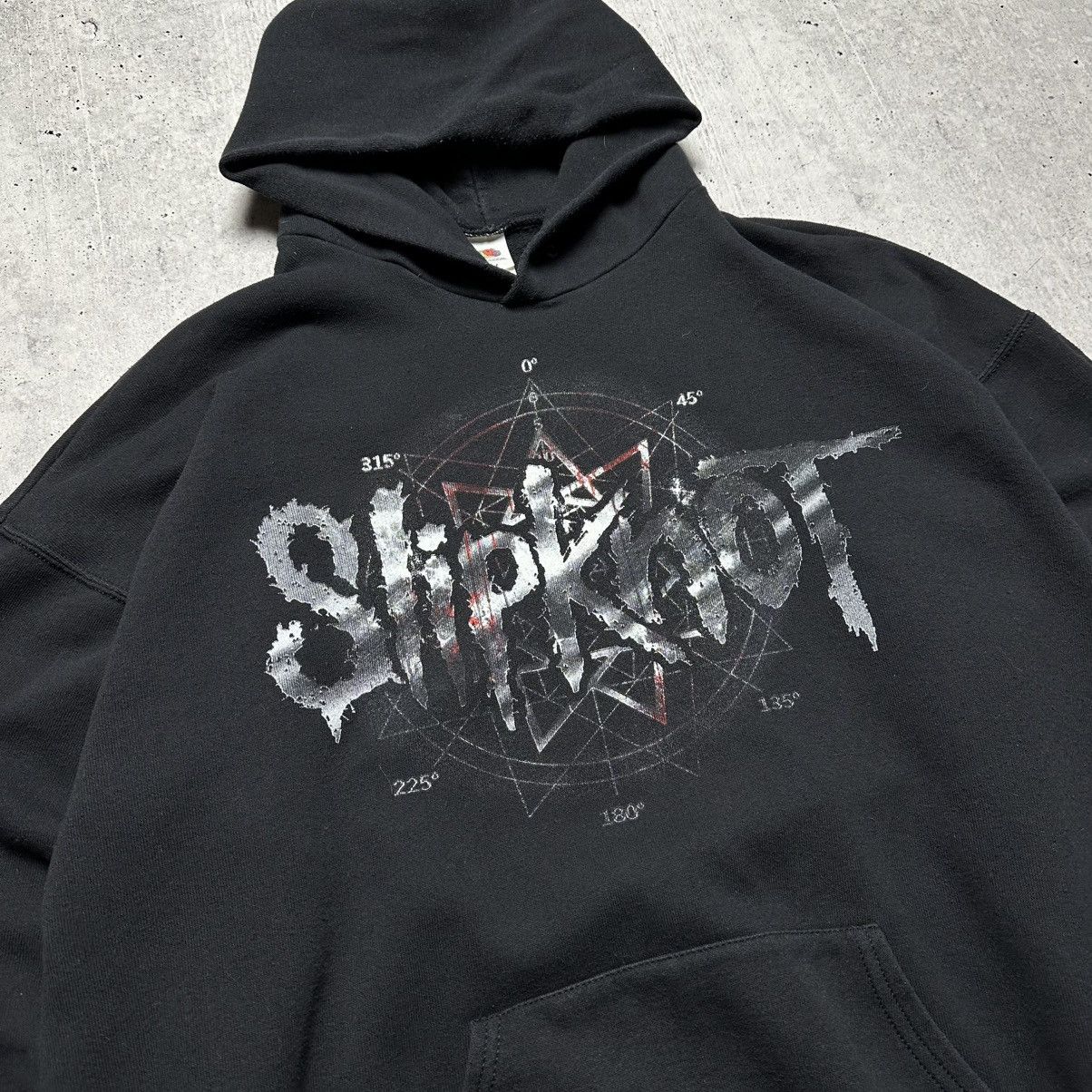 Slipknot × Vintage Slipknot Big Print Vintage Des Mointes Pentagram Hoodie Size US XL / EU 56 / 4 - 4 Thumbnail