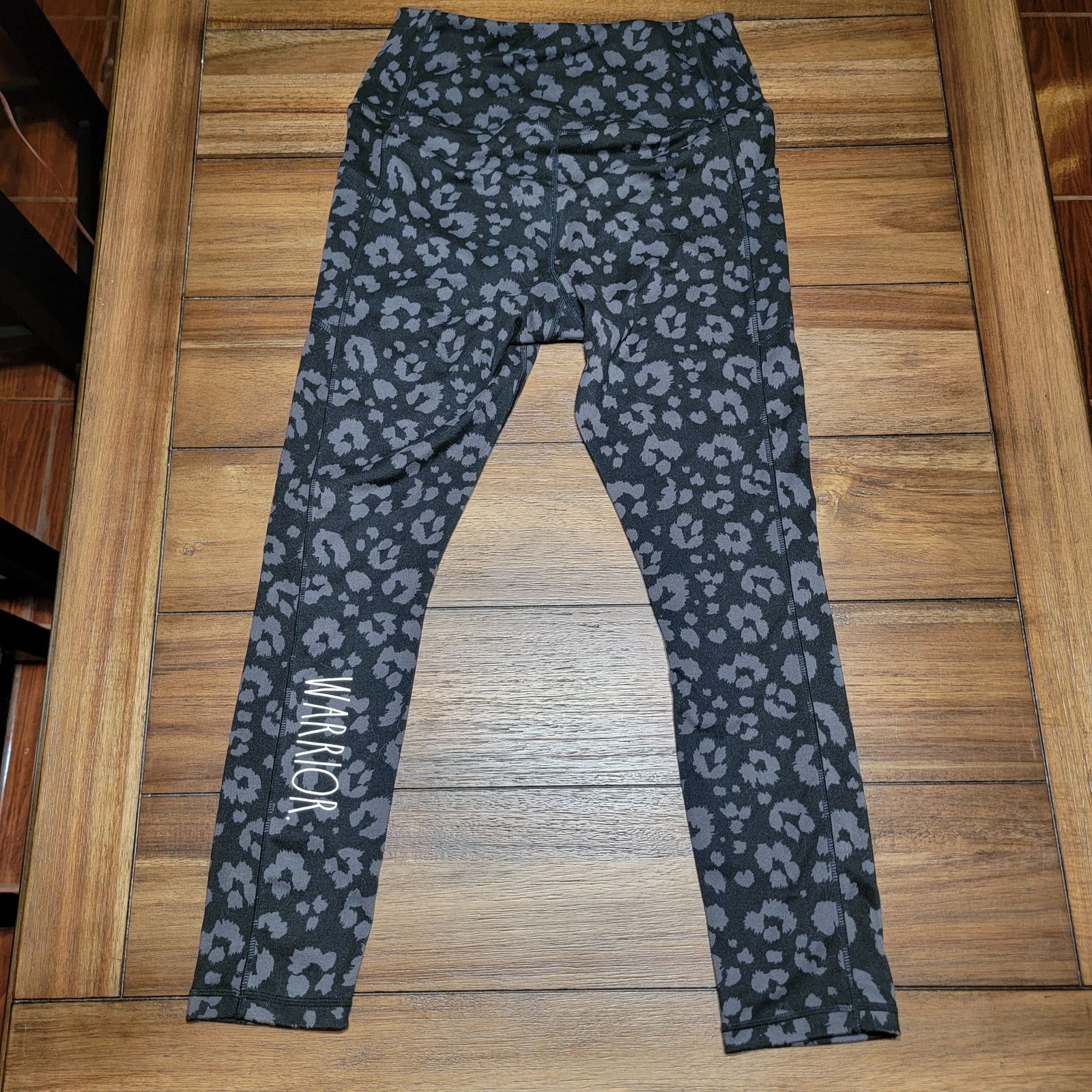 Other Rae Dunn Cheetah Print Leggings w/ Pockets "Warrior" -Medium Size 25" / US 0 / IT 36 - 3 Thumbnail