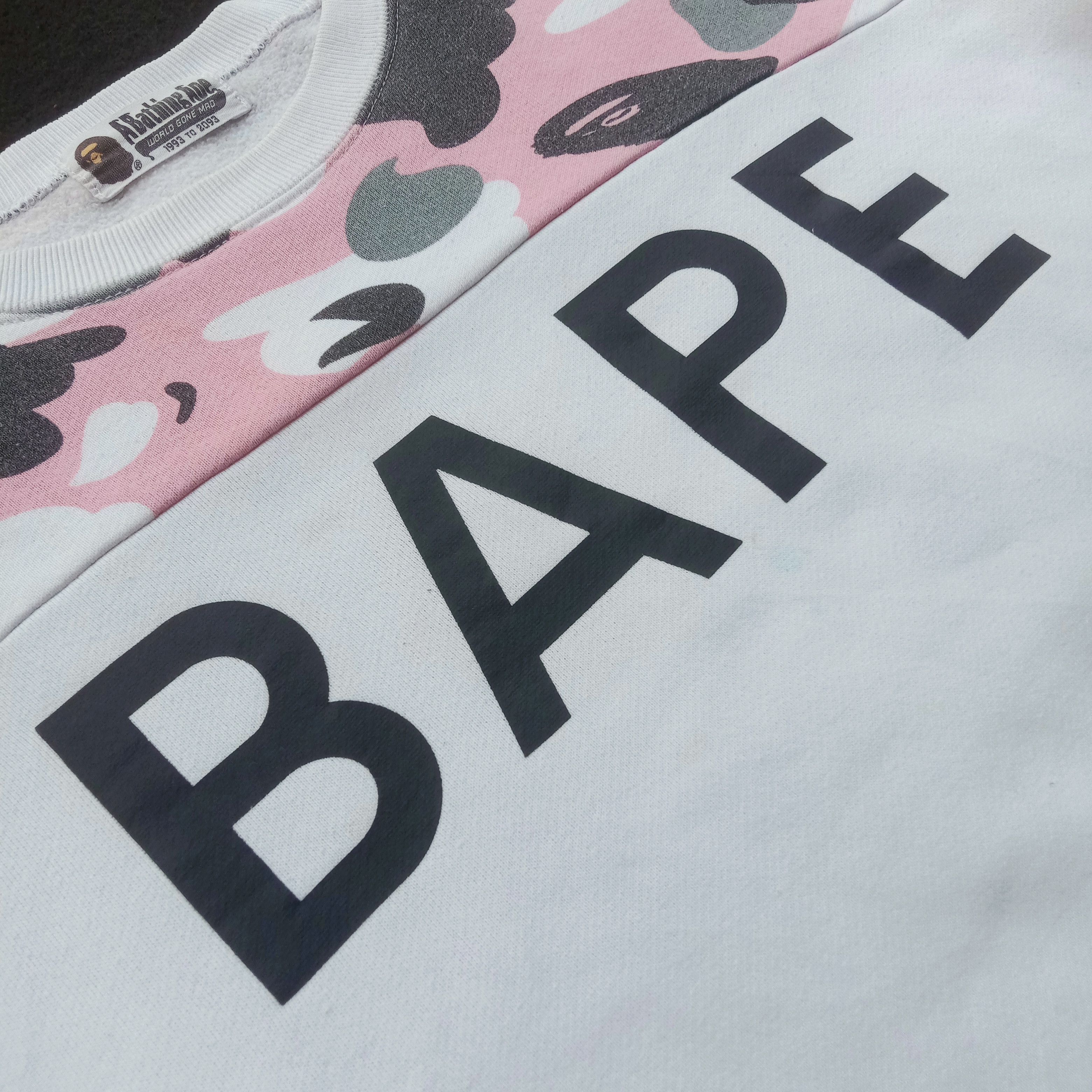 Bape Warm Up Camo Oversized Crewneck (2017) Size ONE SIZE - 2 Thumbnail