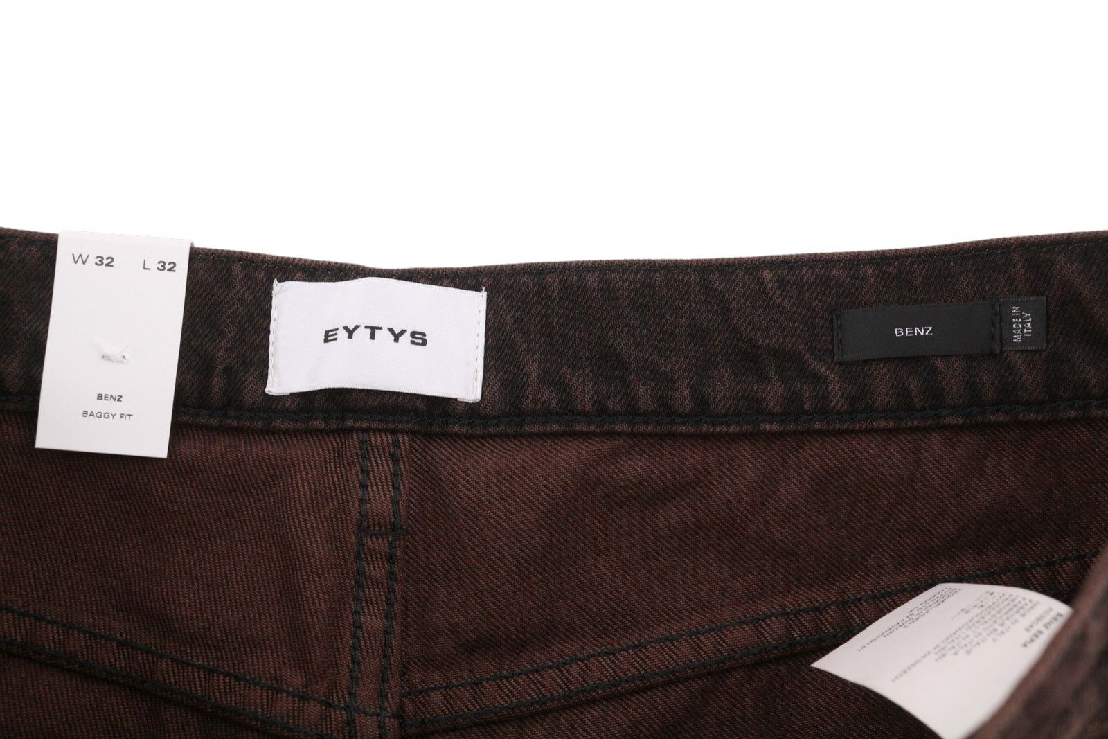 Eytys BENZ SEPIA BAGGY FIT W32/L32 Brown Faded RRP370 88881 Size US 32 / EU 48 - 12 Thumbnail