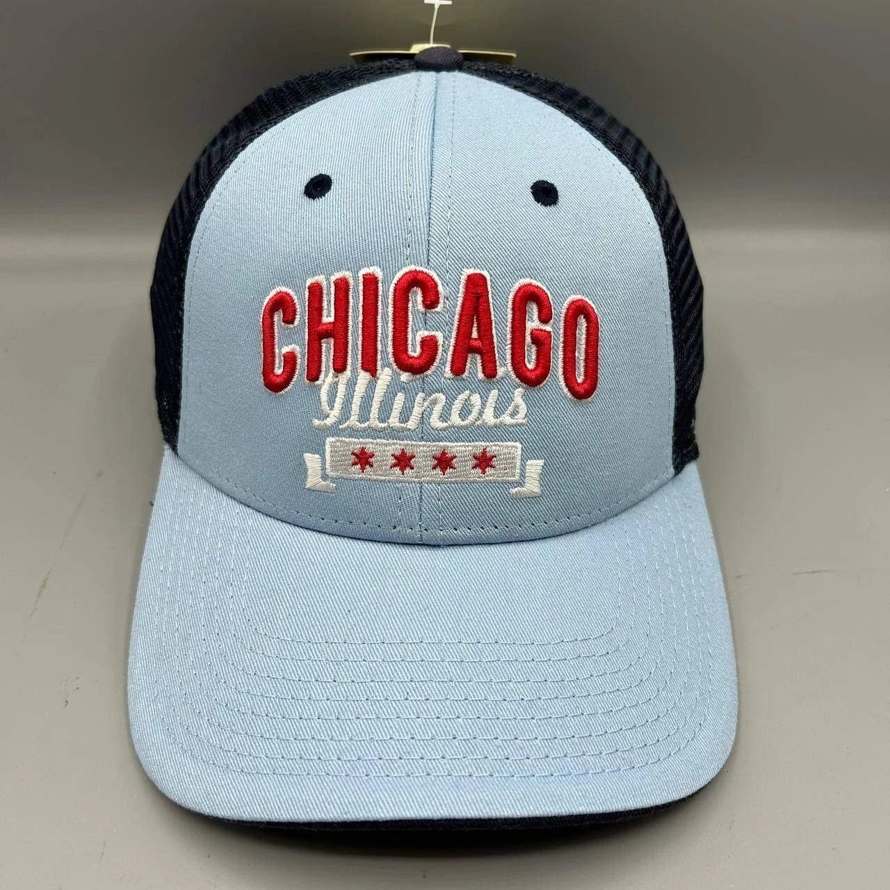 The Game Chicago Illinois Trucker Hat Men Blue Embroidered Snap Back Size ONE SIZE - 1 Thumbnail