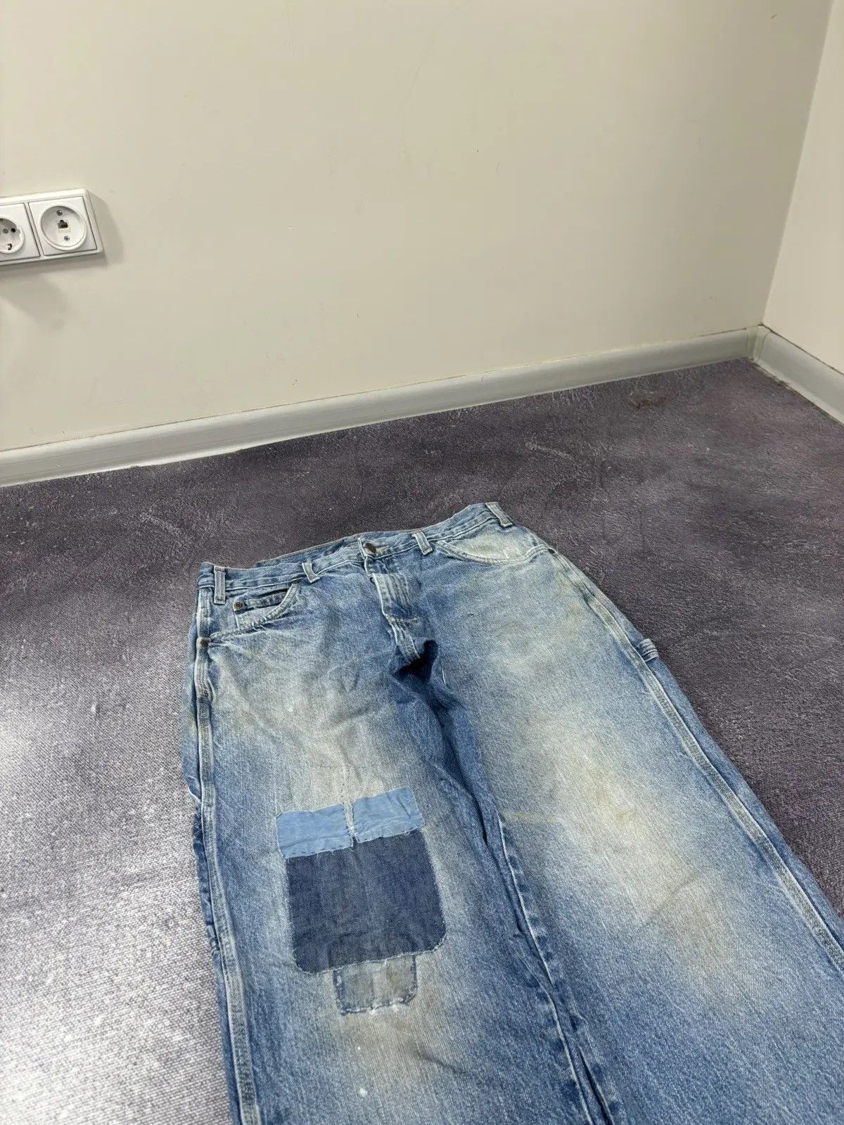 Dickies × Vintage Vintage Dickies USA Faded Blue Work Denim Baggy Jeans Size US 32 / EU 48 - 7 Thumbnail